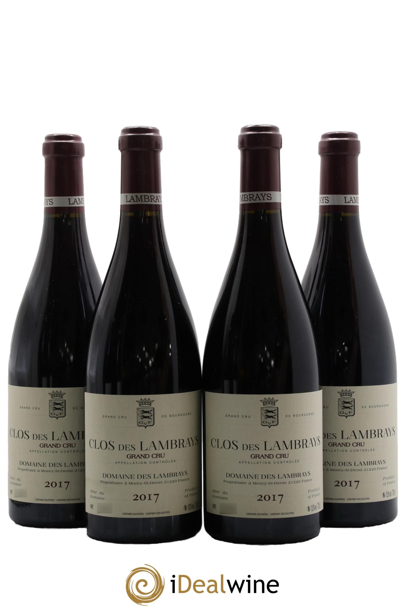 Clos des Lambrays Grand Cru Domaine des Lambrays 2017 - Lot de 4 bouteilles - 0