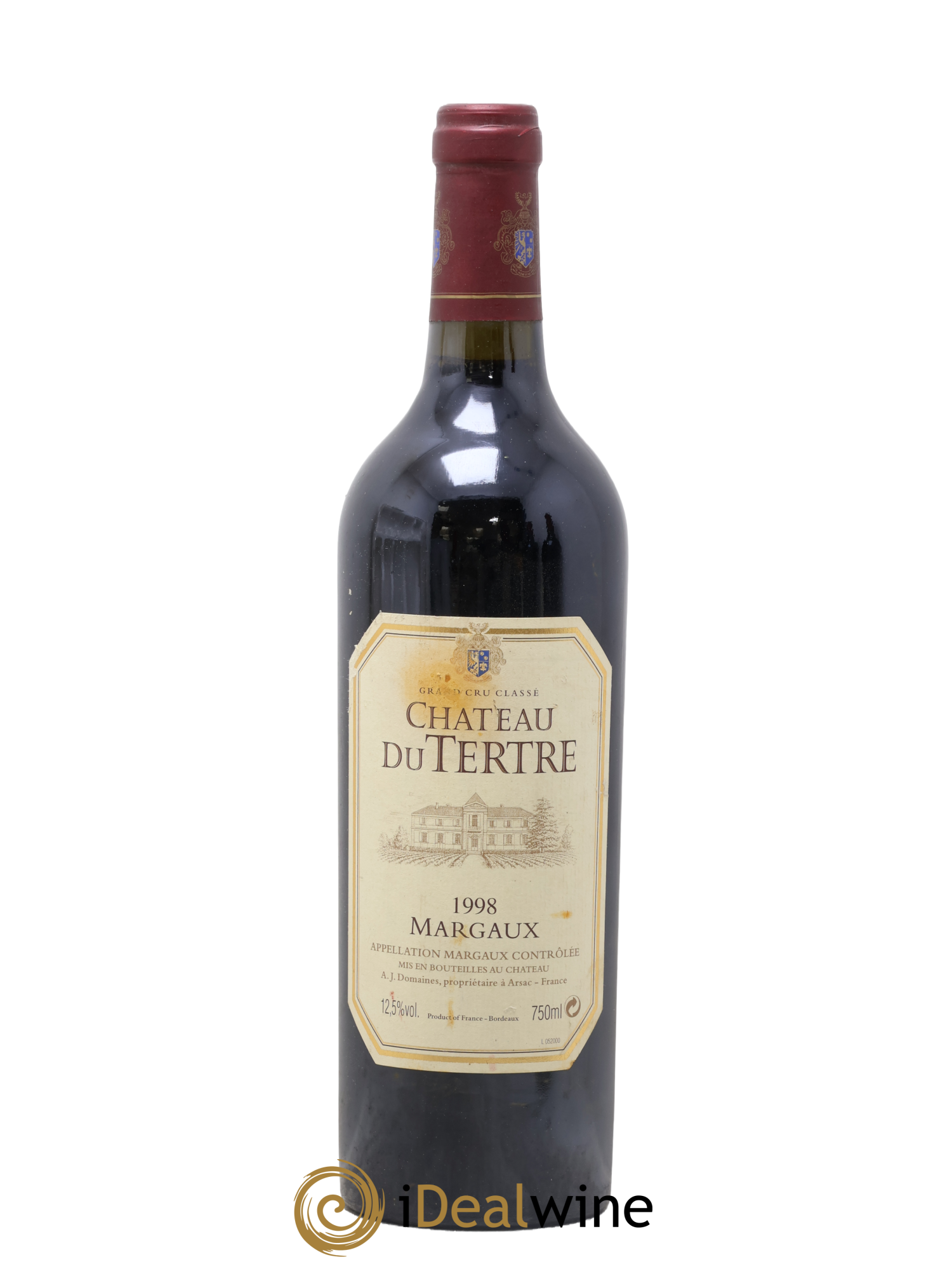 Château du Tertre 5ème Grand Cru Classé 1998 - Lotto di 1 bottiglia - 0