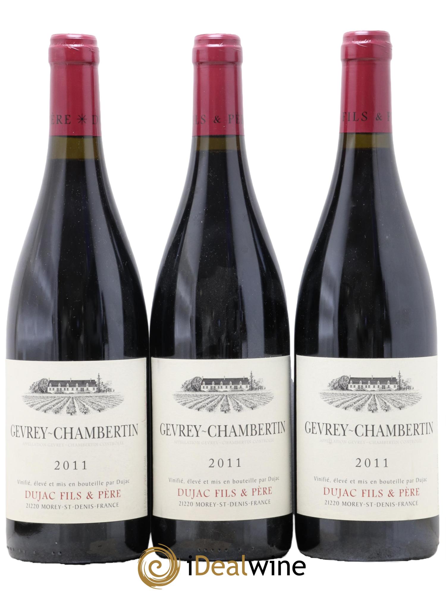 Gevrey-Chambertin Dujac Fils et Père 2011 - Lot de 3 bouteilles - 0