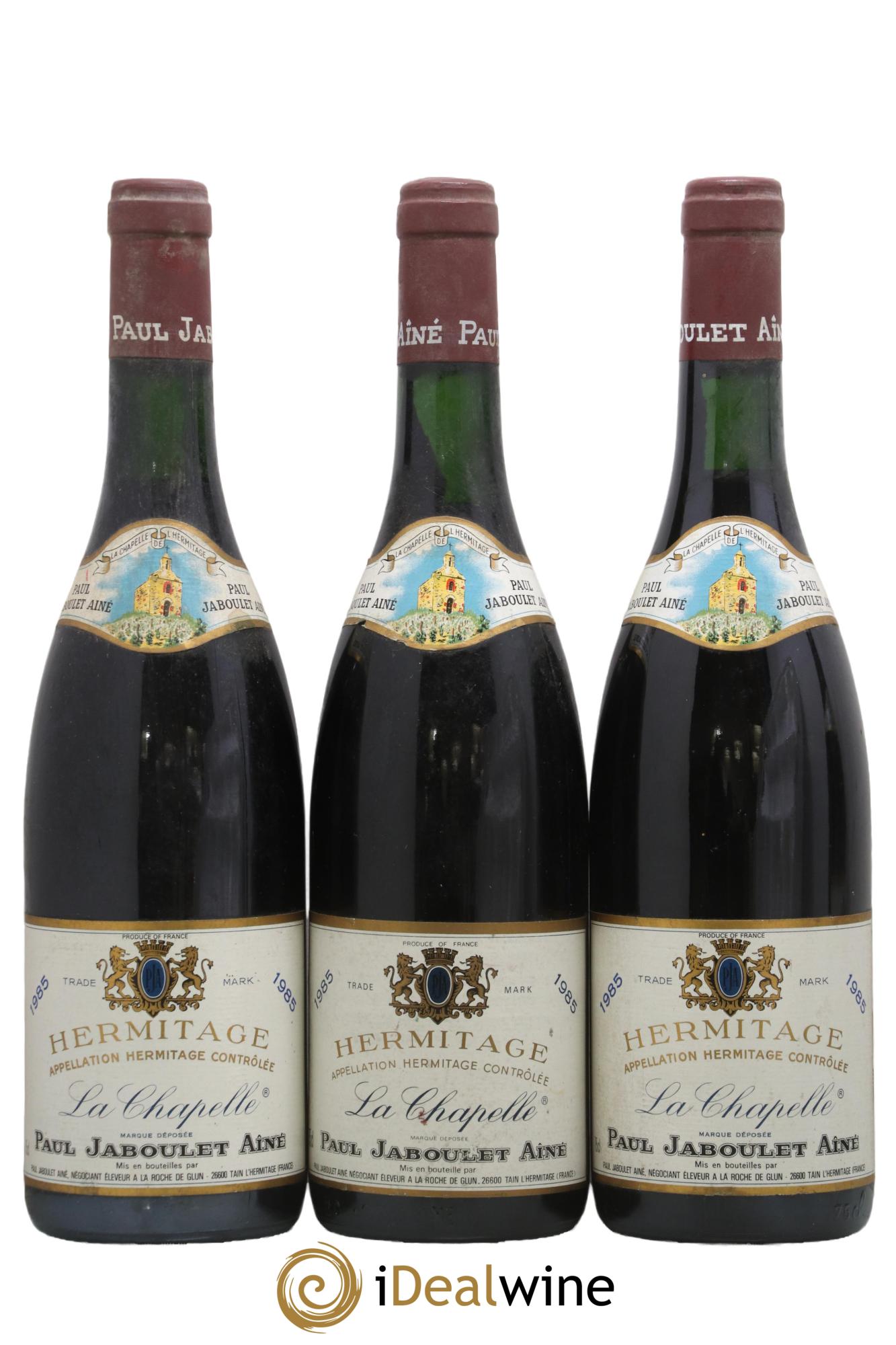 Hermitage La Chapelle Paul Jaboulet Ainé 1985 - Lotto di 3 bottiglie - 0