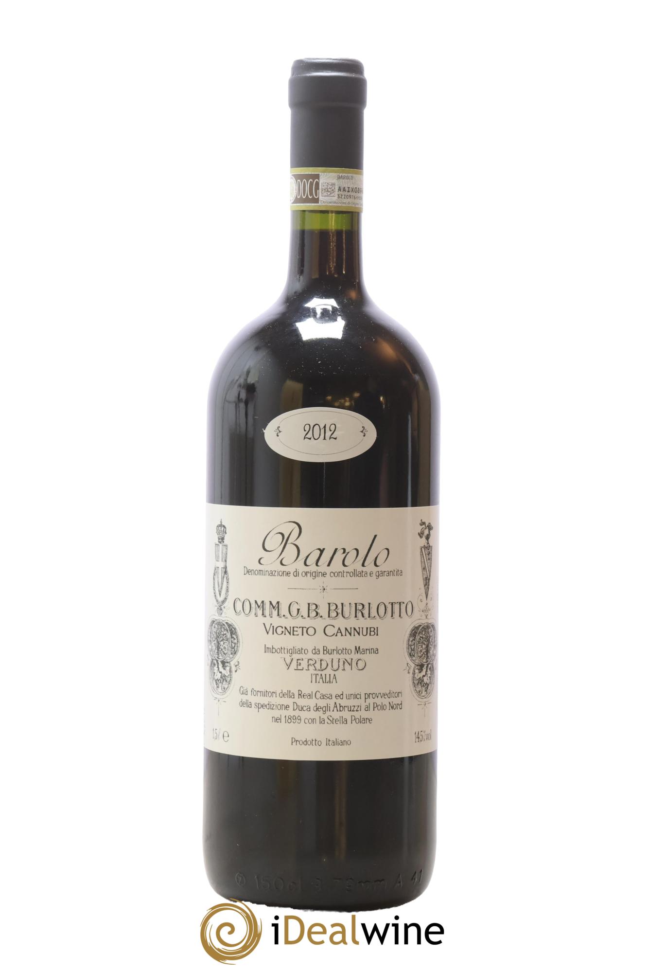 Barolo Cannubi Verduno Comm. Giovan Battista Burlotto 2012 - Posten von 1 Magnum - 1