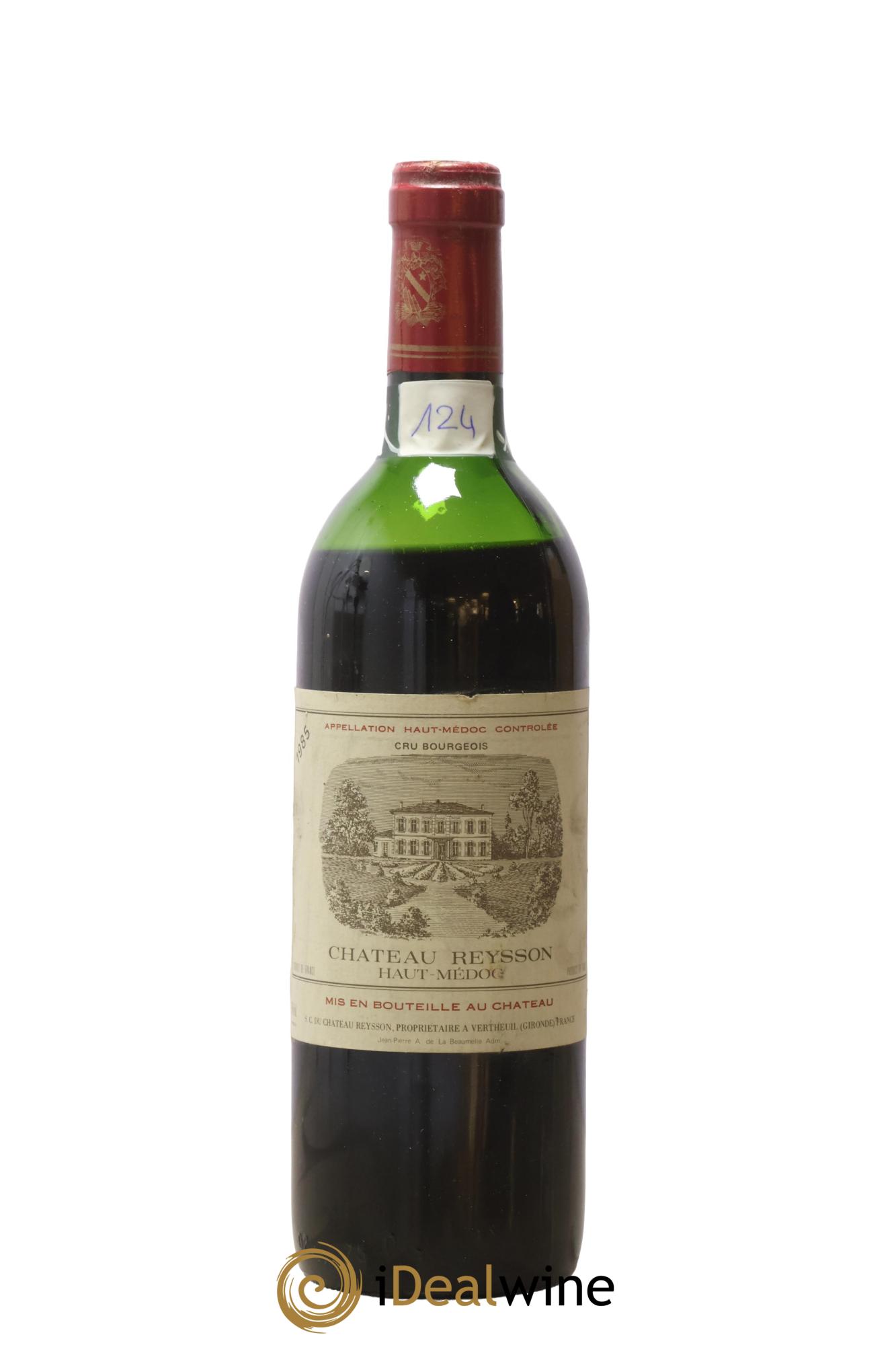 Château Reysson Cru Bourgeois 1985 - Lot de 1 bouteille - 0
