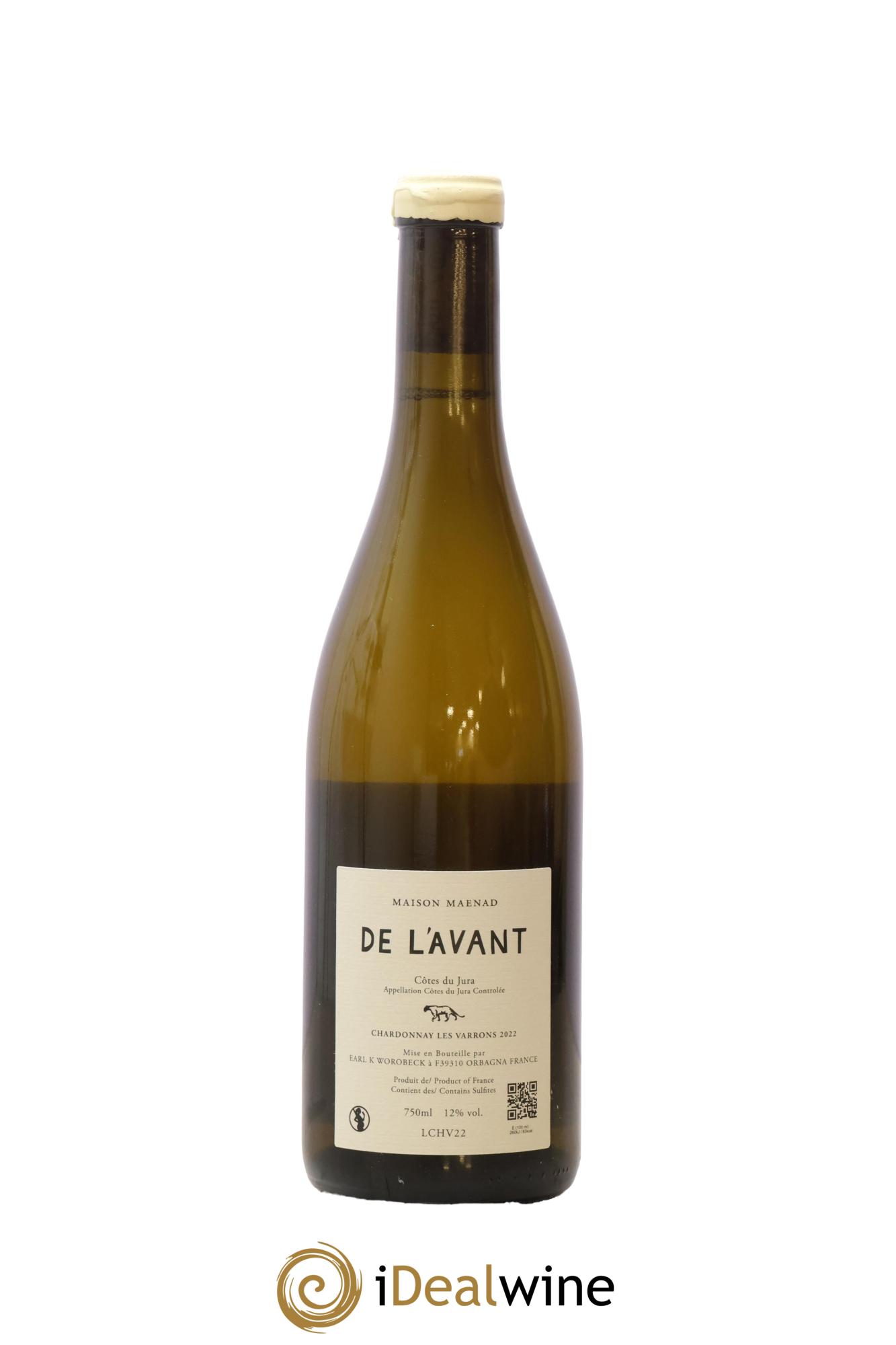 Côtes du Jura De l'Avant Les Varrons Katie Worobeck Maison Maenad 2022 - Lot de 1 bouteille - 1