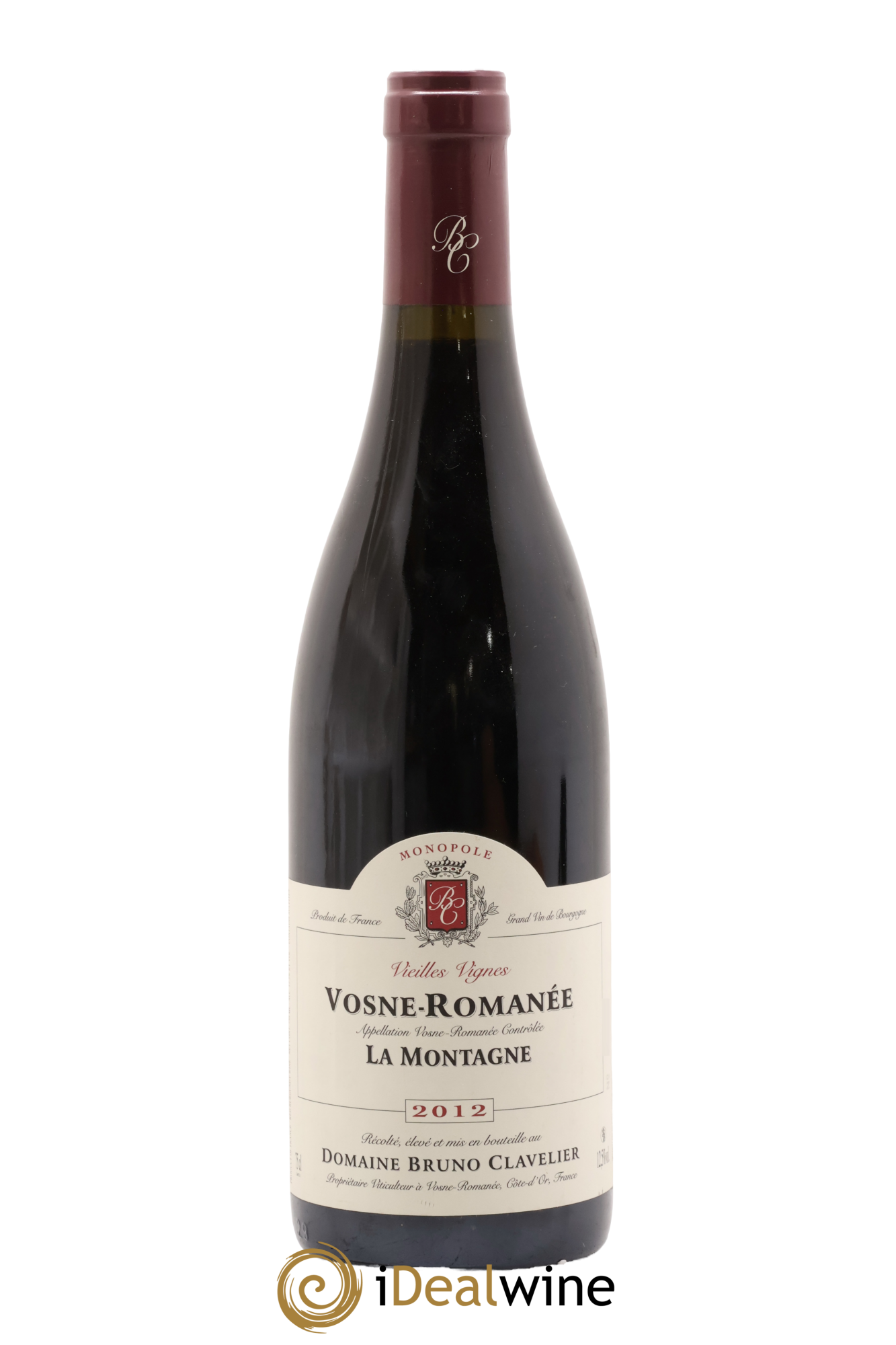 Vosne-Romanée Vieilles Vignes La Montagne Bruno Clavelier 2012 - Lot de 1 bouteille - 0