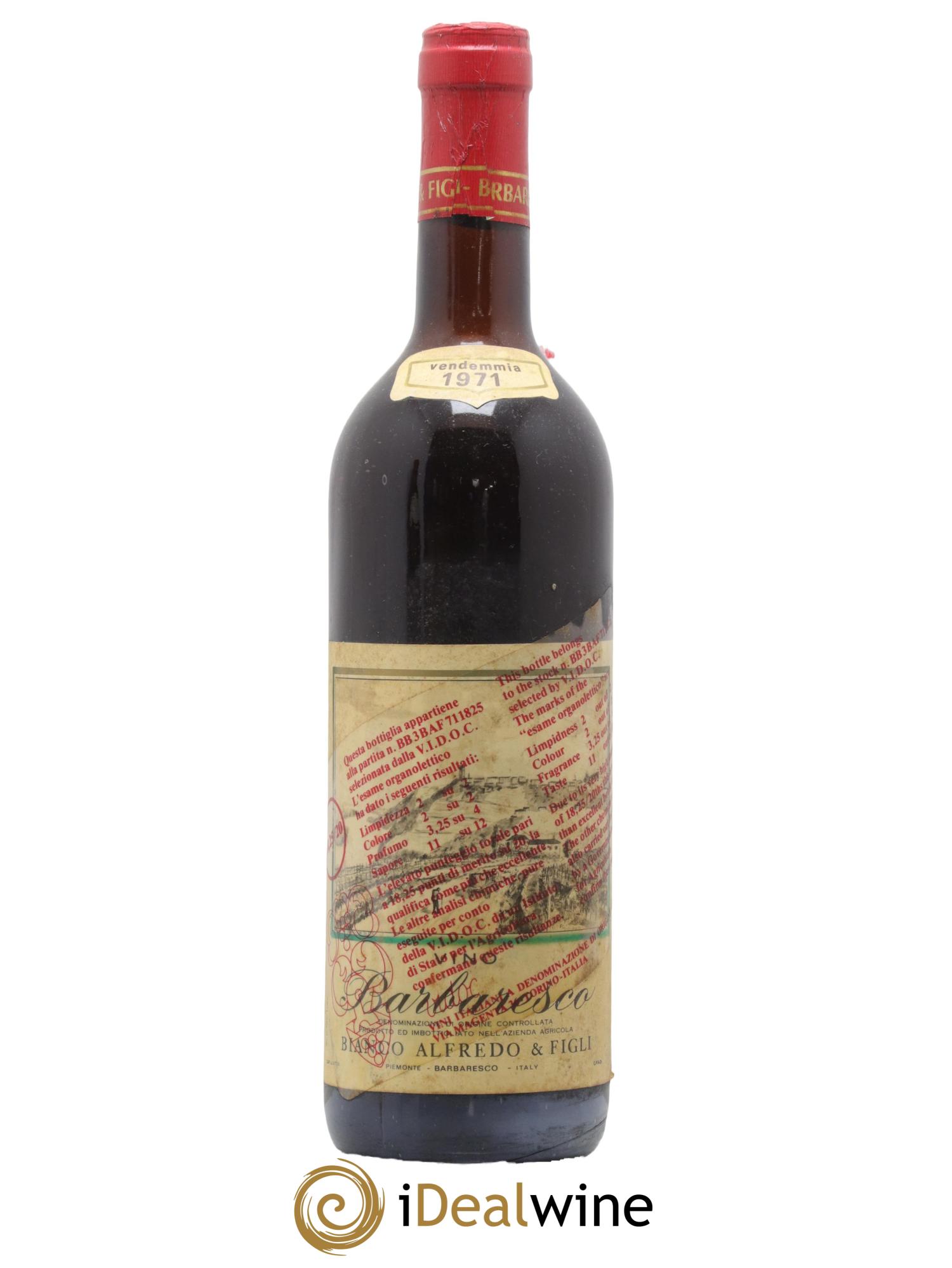 Barbaresco DOCG Alfredo Bianco 1971 - Lot de 1 bouteille - 0