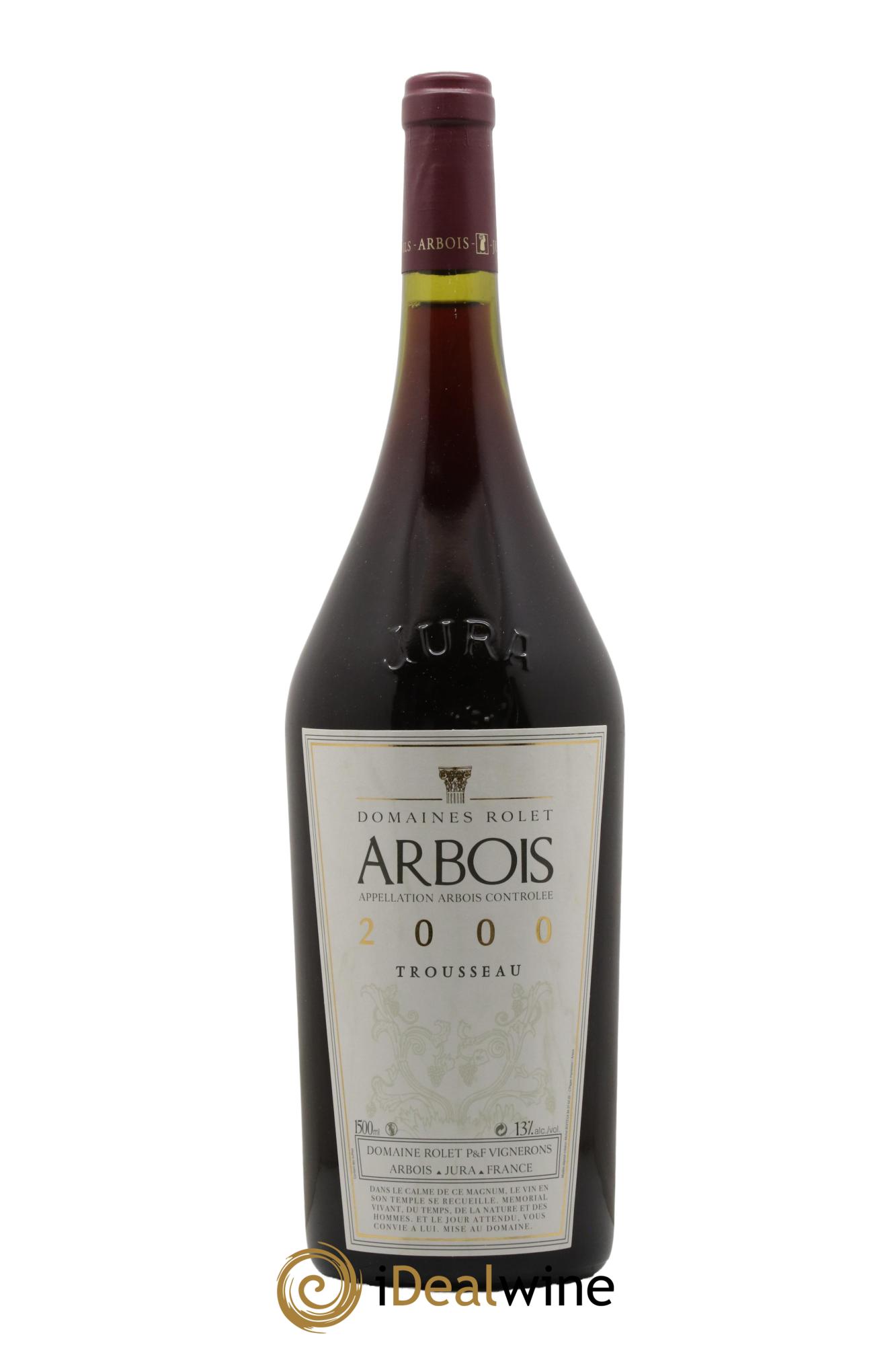 Arbois Trousseau Domaine Rolet 2000 - Lot de 1 magnum - 0