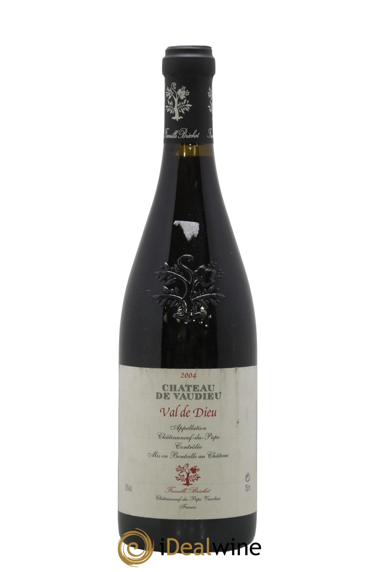 Châteauneuf-du-Pape Val de dieu Château de Vaudieu 2004 - Lot de 1 bouteille - 0