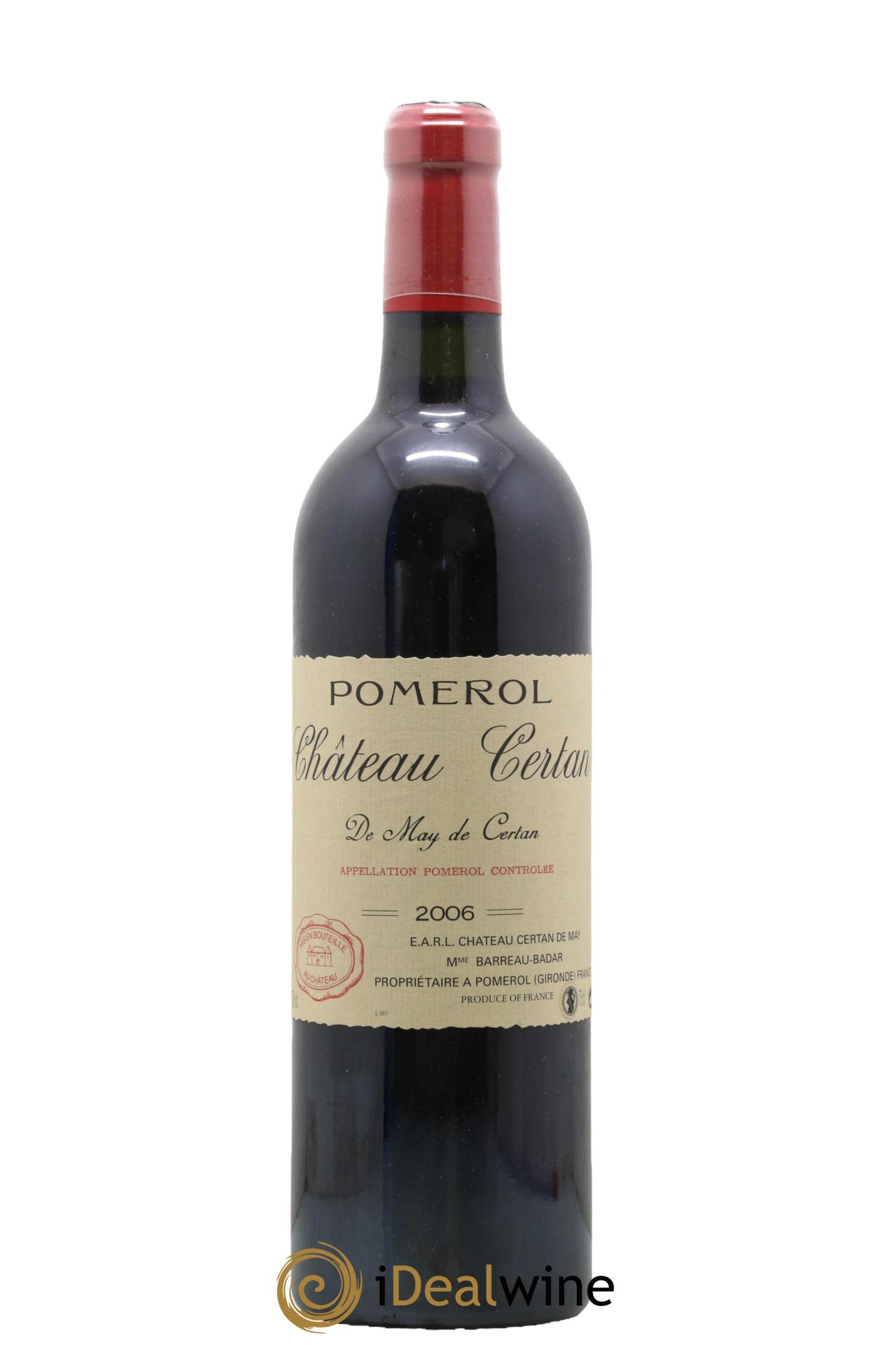 Château Certan de May 2006 - Lot de 1 bouteille - 0