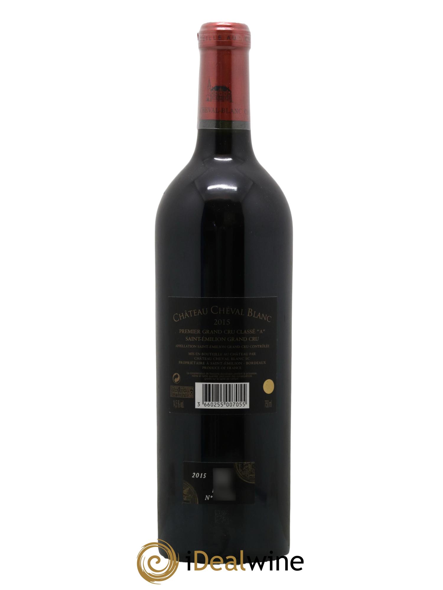 Château Cheval Blanc 1er Grand Cru Classé A 2015 - Lot de 1 bouteille - 2