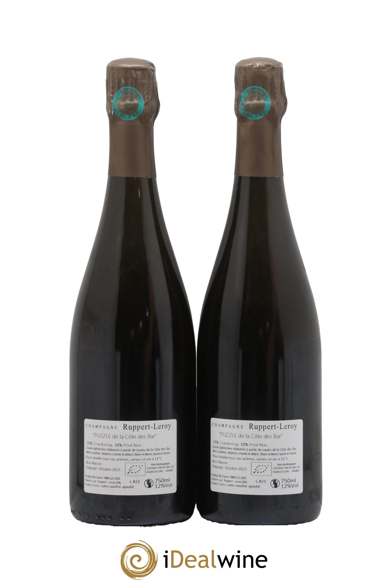 Puzzle Brut Nature Ruppert-Leroy 2021 - Lot of 2 bottles - 1