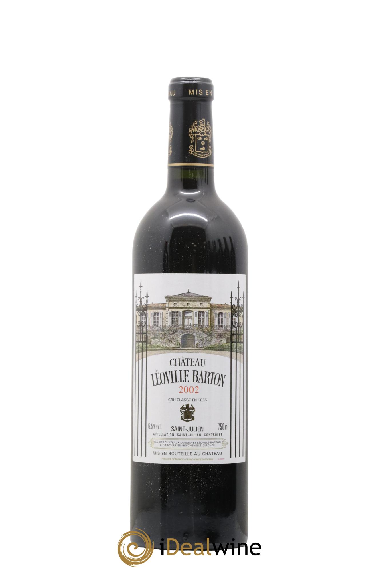 Château Léoville Barton 2ème Grand Cru Classé 2002 - Lot de 1 bouteille - 0