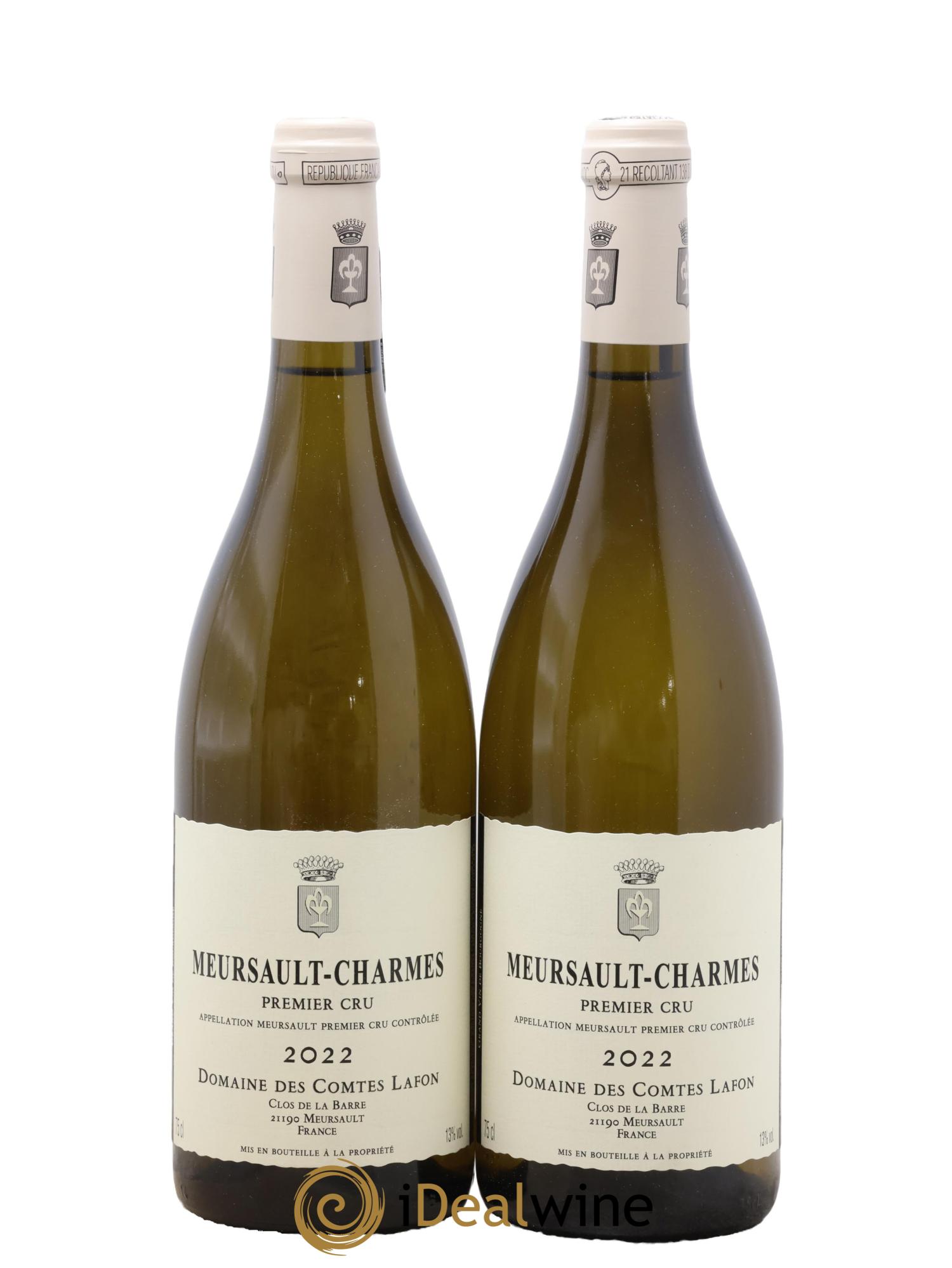 Meursault 1er Cru Charmes Comtes Lafon (Domaine des) 2022 - Lotto di 2 bottiglie - 0