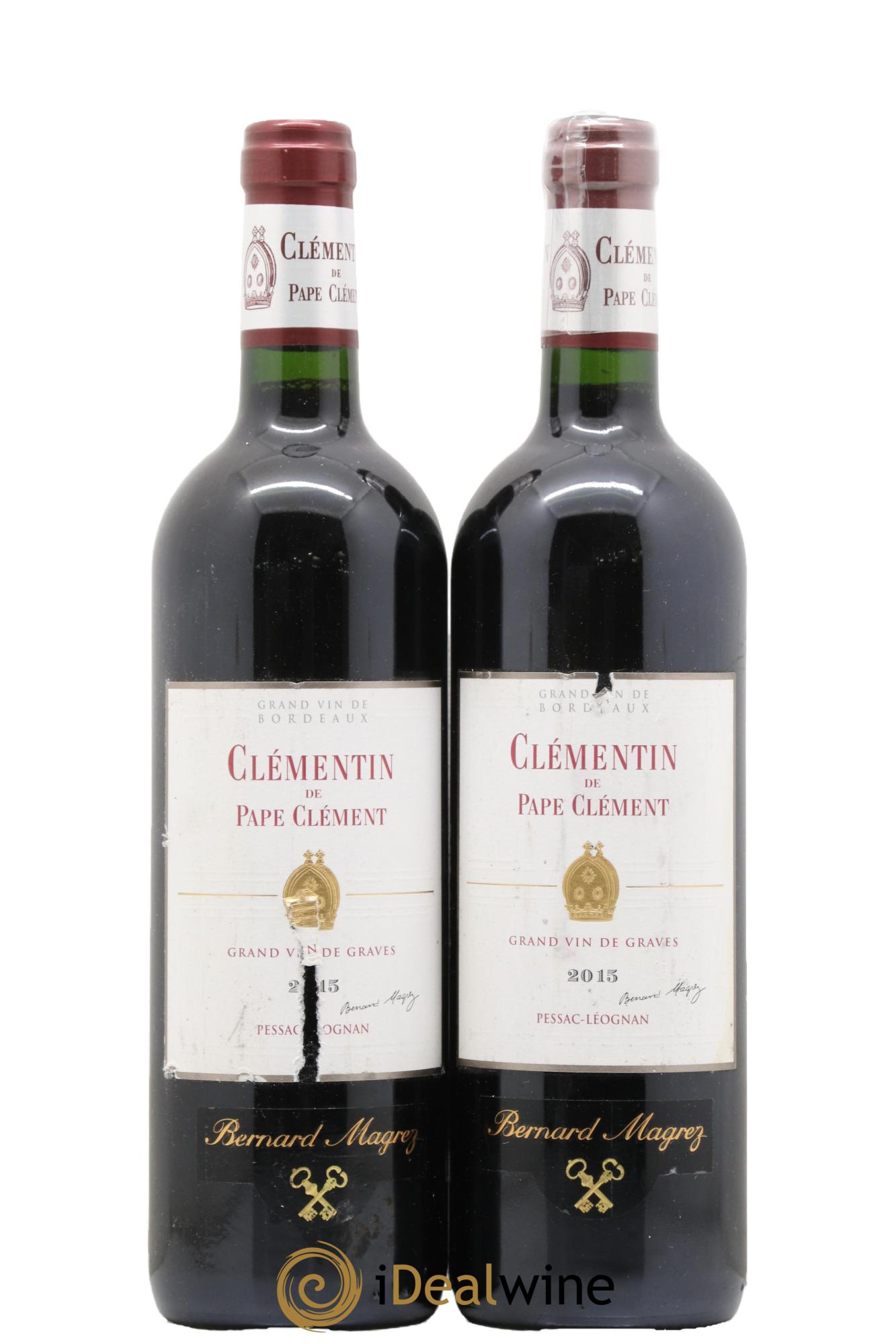 Le Clémentin de Pape Clément Second Vin 2015 - Lot of 2 bottles - 0