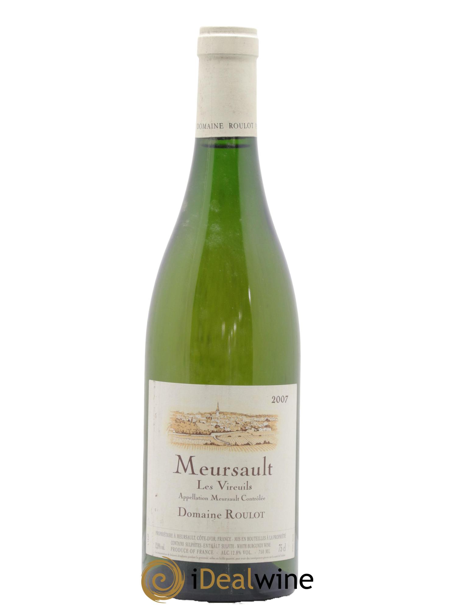 Meursault Les Vireuils Roulot (Domaine) 2007 - Lot de 1 bouteille - 0