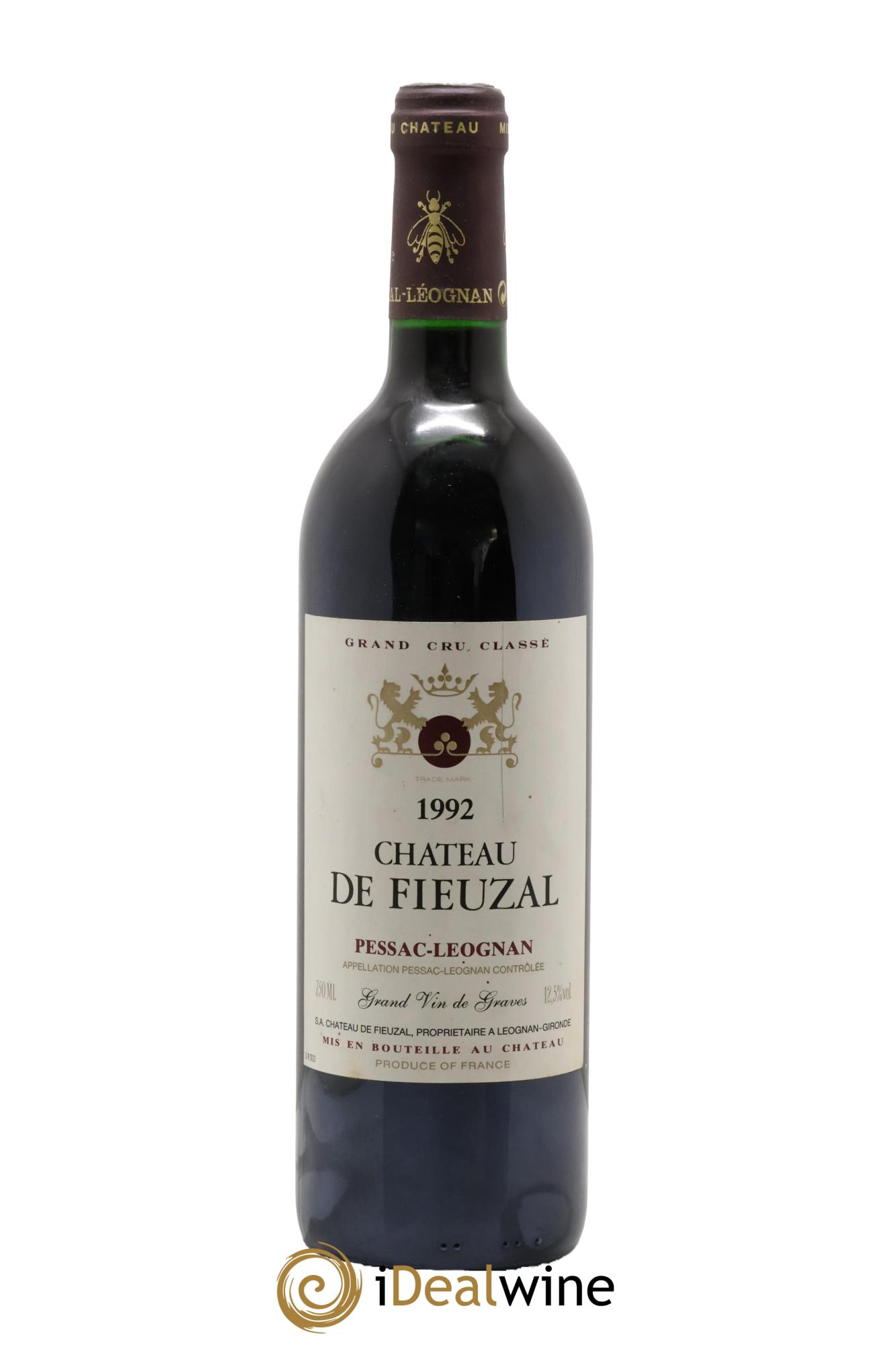 Château de Fieuzal Cru Classé de Graves 1992 - Lot de 1 bouteille - 0