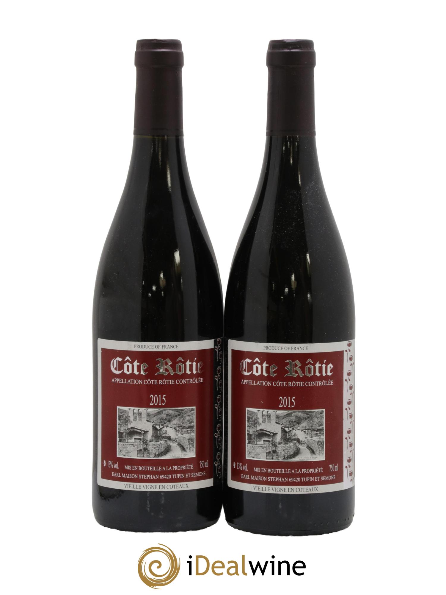 Côte-Rôtie Vieilles Vignes en Coteaux Jean-Michel Stephan 2015 - Lotto di 2 bottiglie - 0