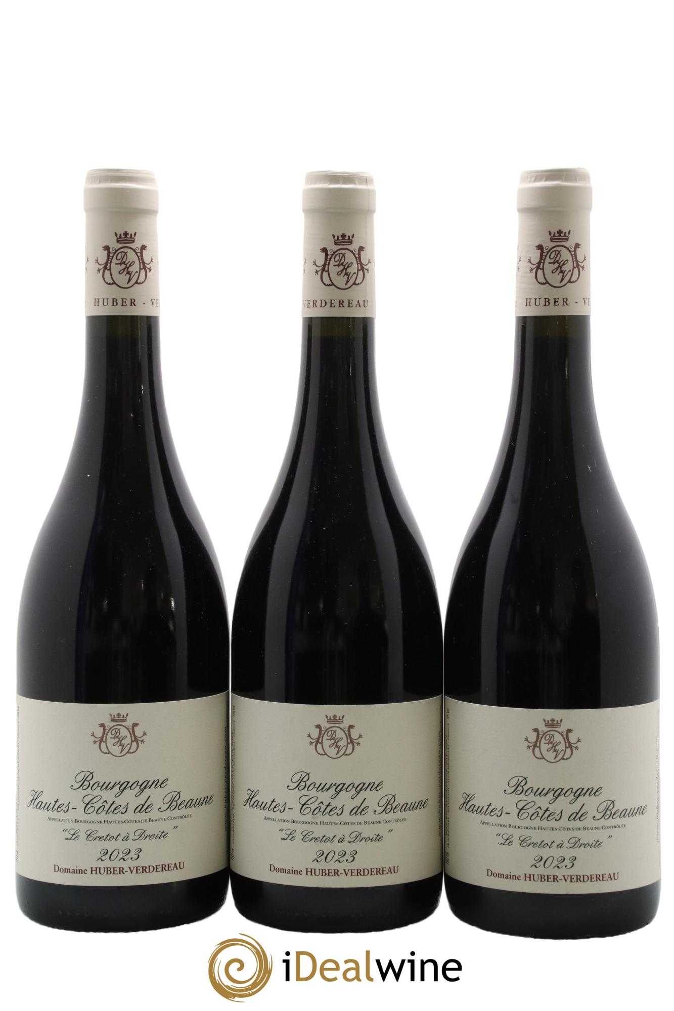 Hautes-Côtes de Beaune Le Cretot à Droite Domaine Huber-Verdereau 2023 - Lot de 3 bouteilles - 0