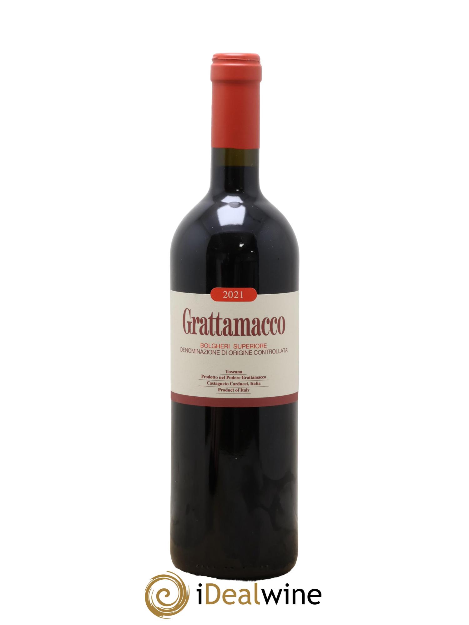 Italie Bolgheri Superiore Grattamacco 2021 - Lot de 1 bouteille - 0