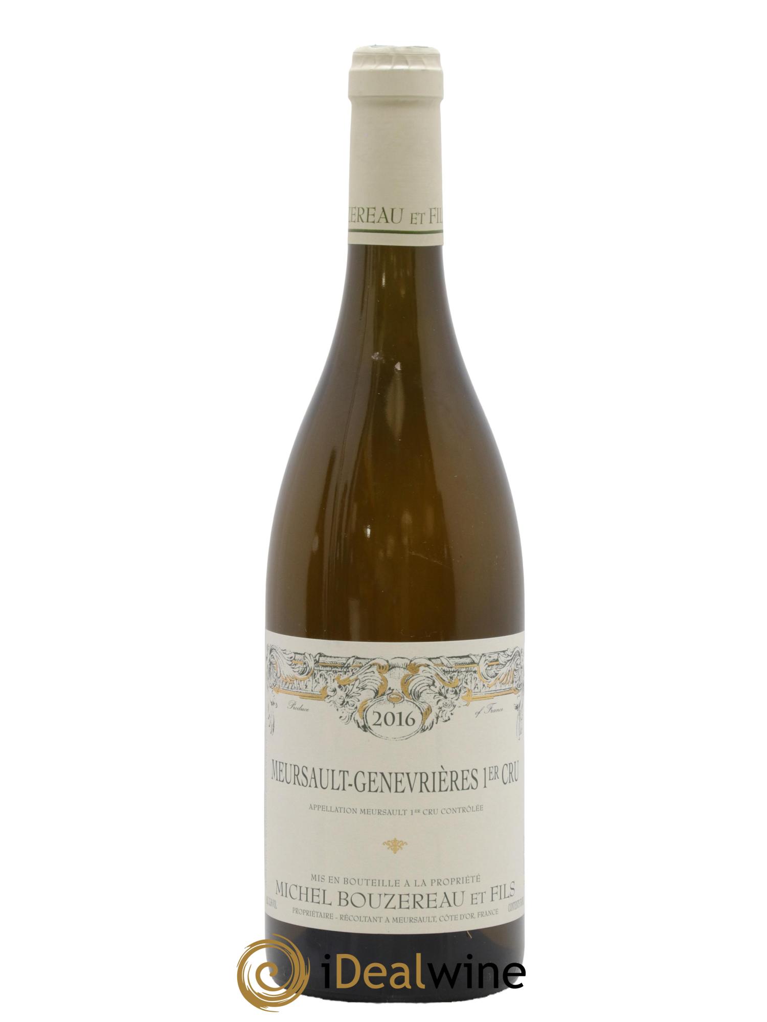 Meursault 1er Cru Les Genevrières Michel Bouzereau et Fils (Domaine) 2016 - Lot de 1 bouteille - 0