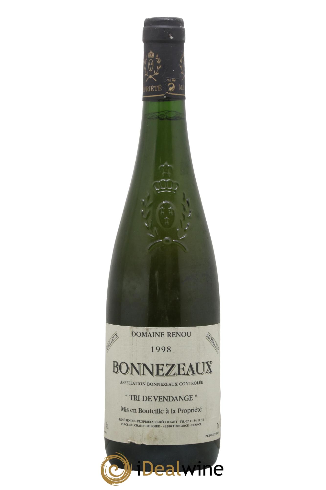 Bonnezeaux Tri de Vendange René Renou 1998 - Lot of 1 bottle - 0