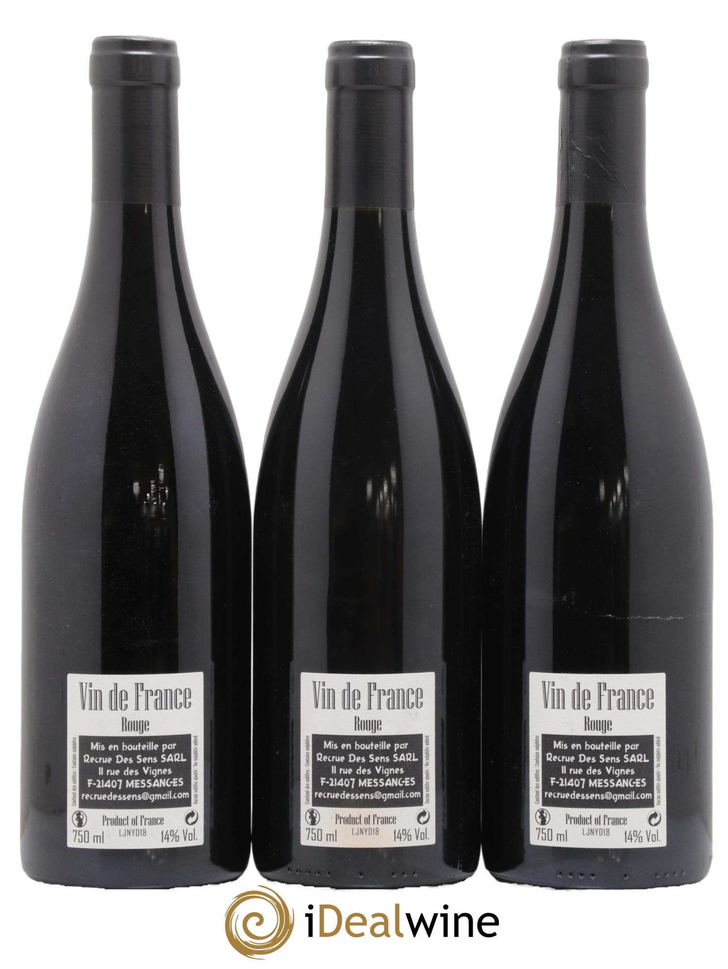 Vin de France Jeannot Yann Durieux - Recrue des Sens 2018 - Lot de 3 bouteilles - 1