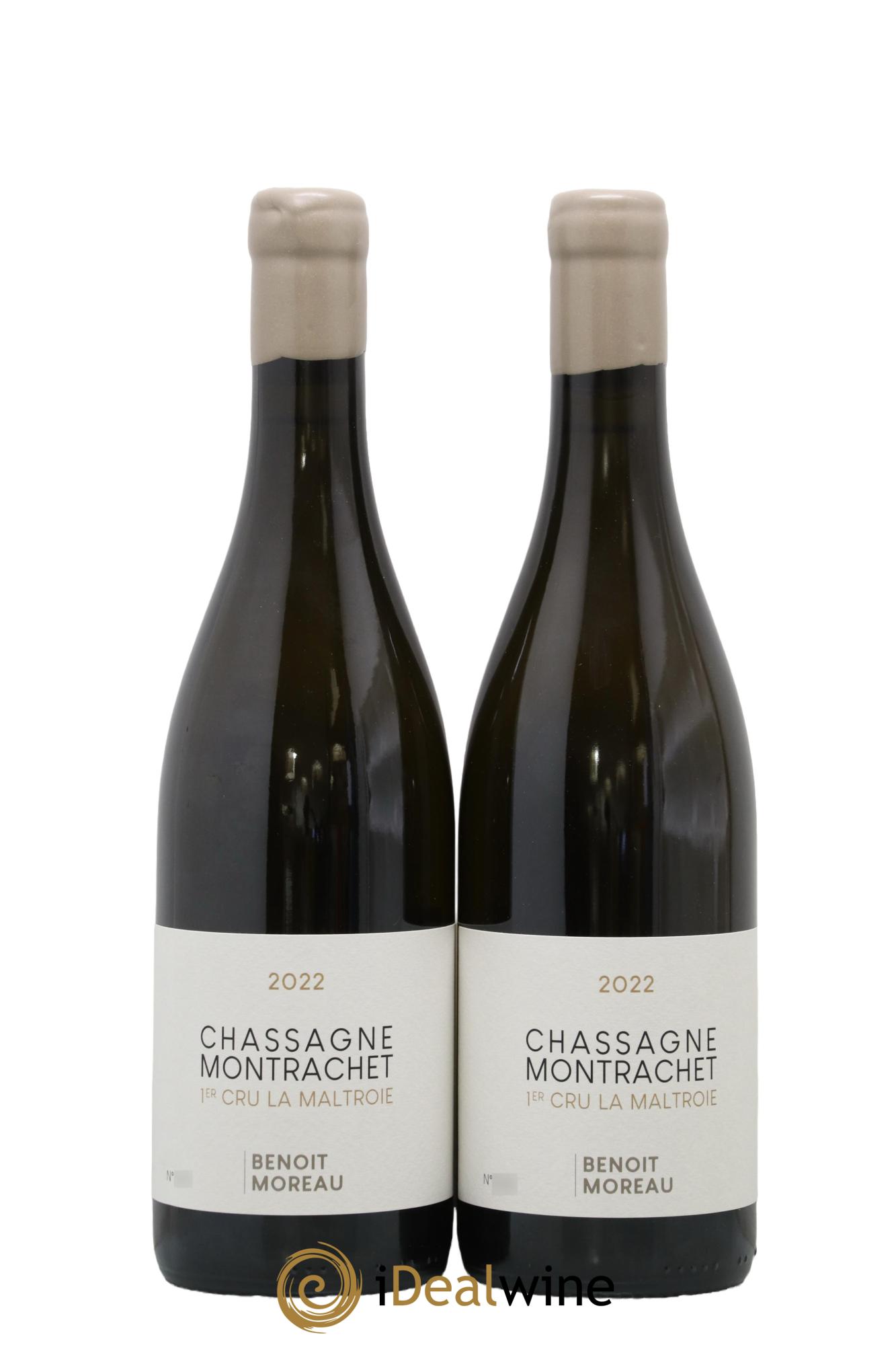 Chassagne-Montrachet 1er Cru La Maltroie Benoît Moreau (Domaine) 2022 - Lot de 2 bouteilles - 0