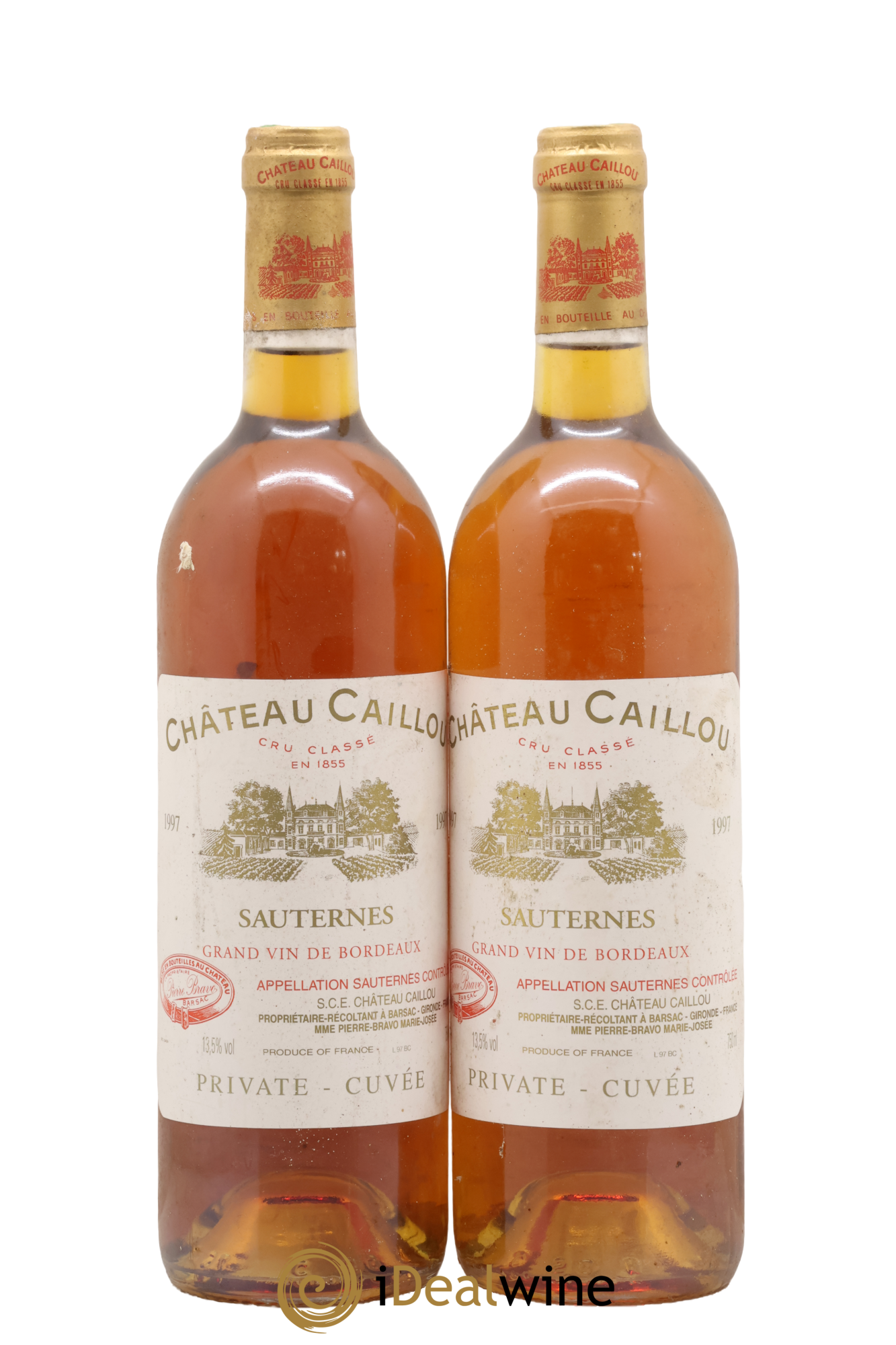Château Caillou - Private Cuvée 1997 - Lot of 2 bottles - 0
