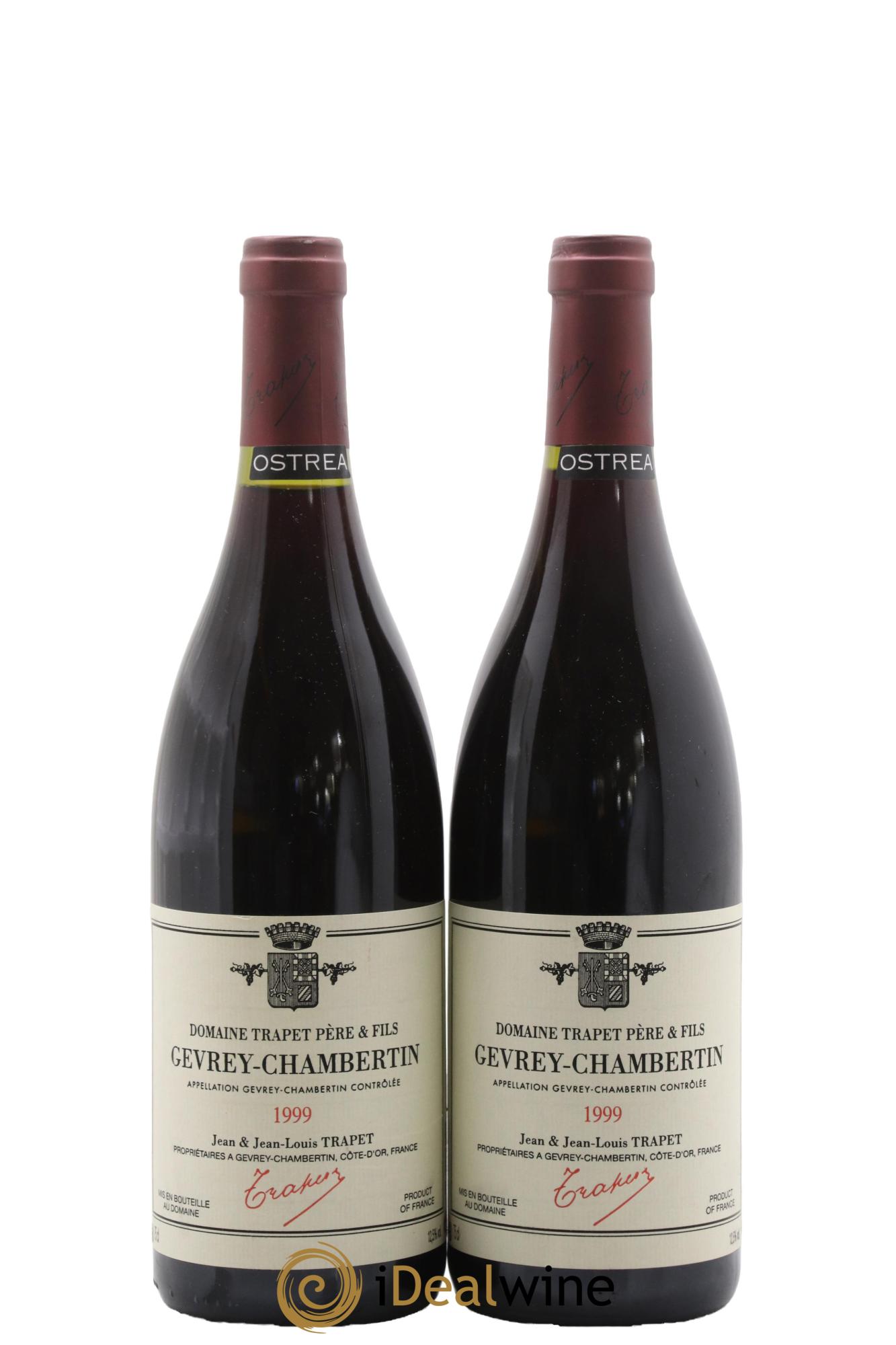 Gevrey-Chambertin Ostrea Domaine Trapet 1999 - Lot de 2 bouteilles - 0