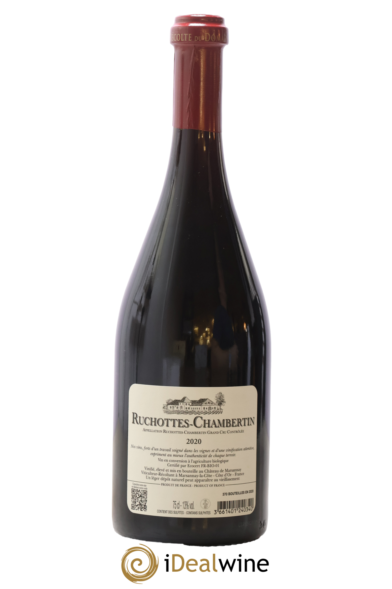 Ruchottes-Chambertin Grand Cru Château De Marsannay 2020 - Lot de 1 bouteille - 1