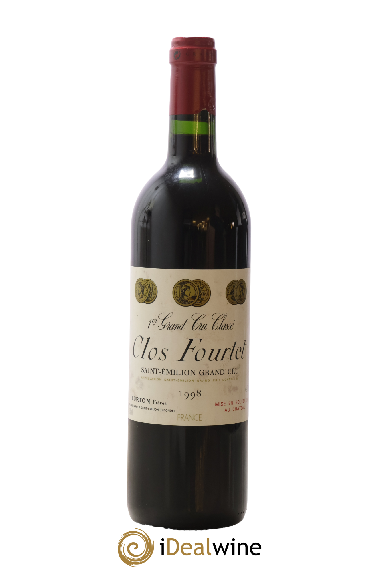 Clos Fourtet 1er Grand Cru Classé B 1998 - Lot de 1 bouteille - 0