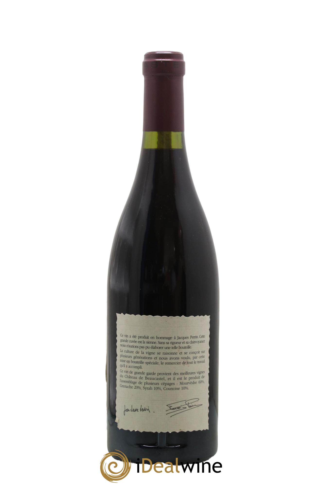 Châteauneuf-du-Pape Château de Beaucastel Hommage à Jacques Perrin Famille Perrin 1995 - Lotto di 1 bottiglia - 1