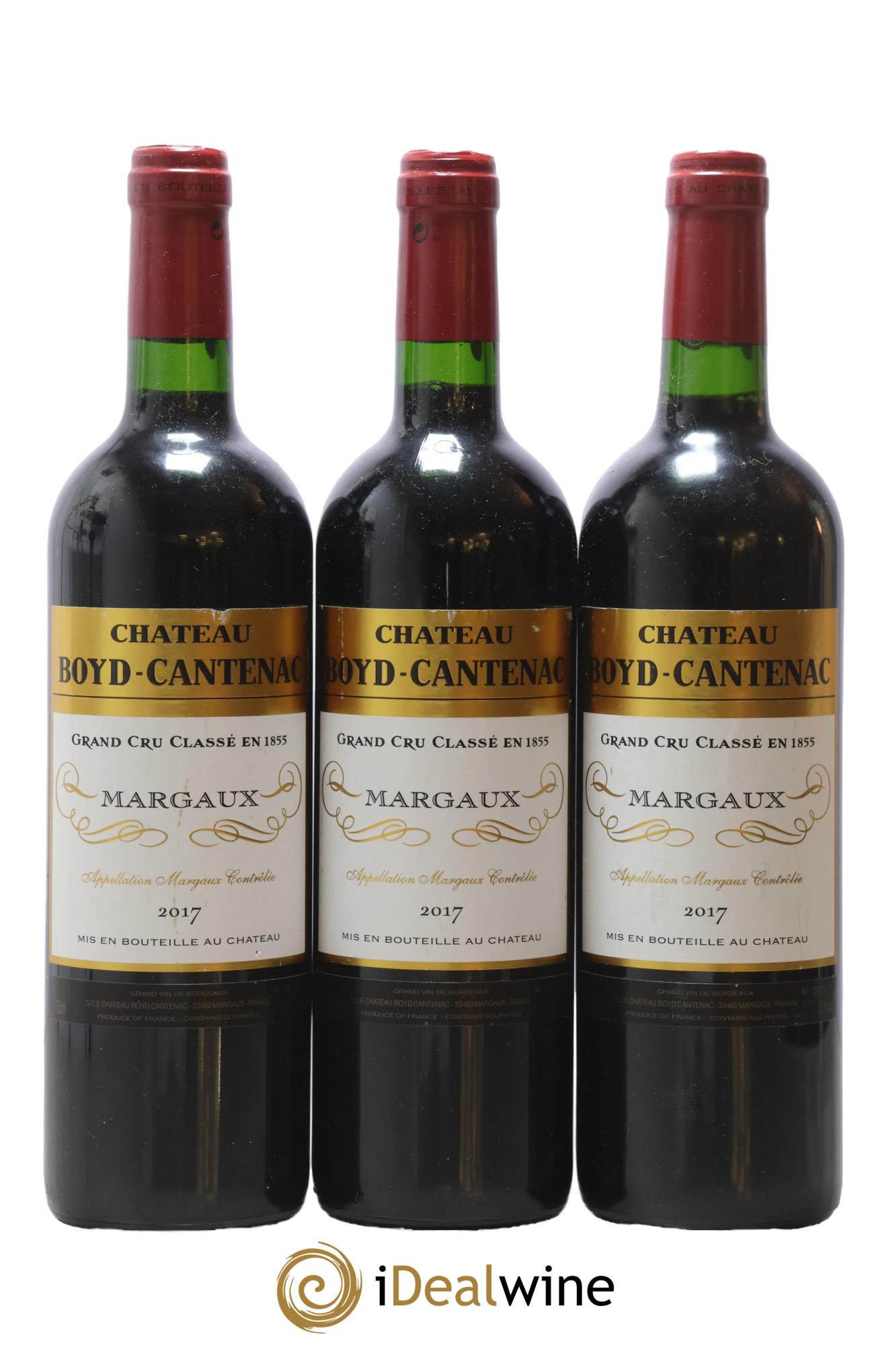 Château Boyd Cantenac 3ème Grand Cru Classé 2017 - Lotto di 3 bottiglie - 0
