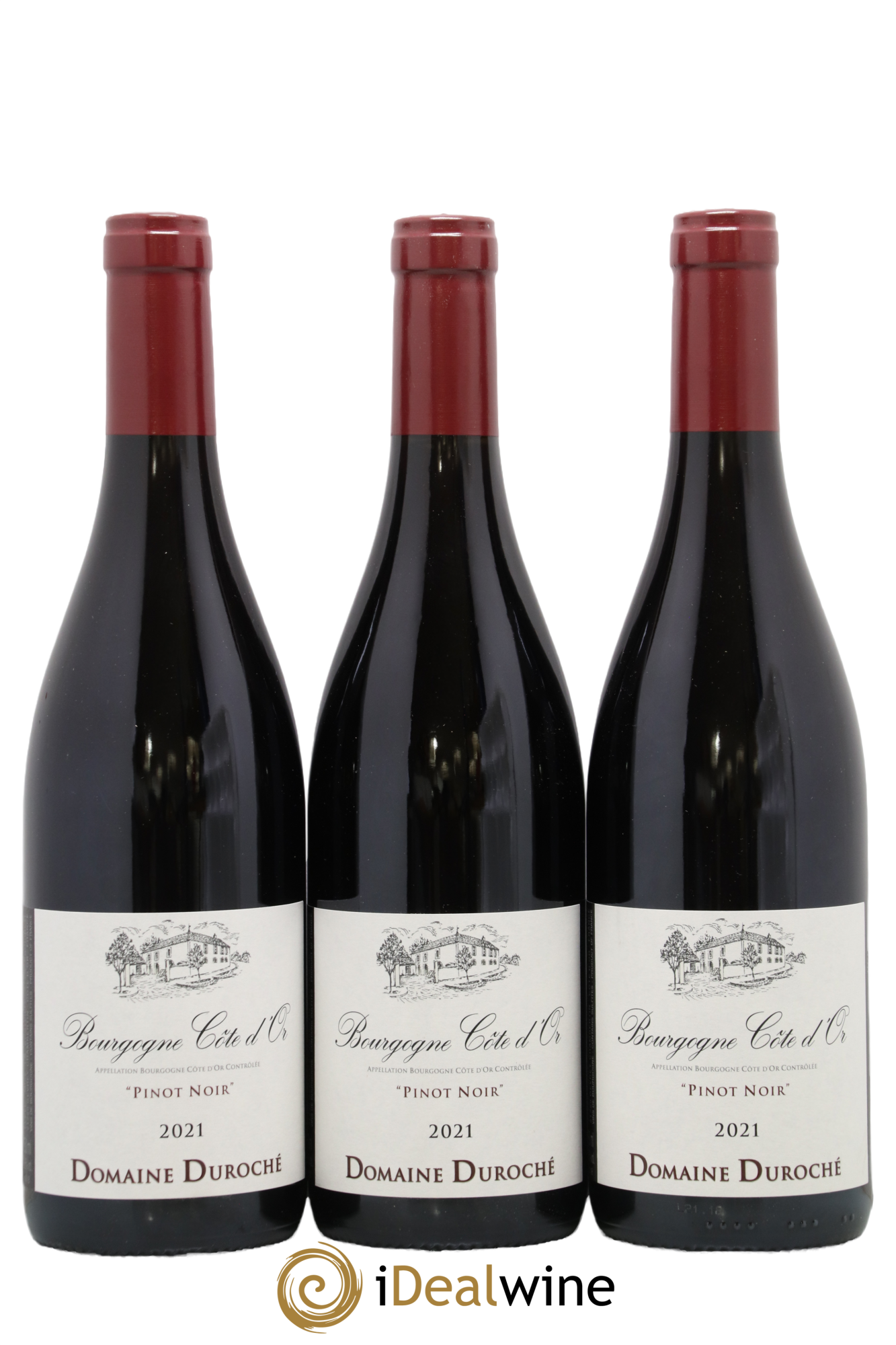 Bourgogne Côte-d'Or Pinot Noir Duroché (Domaine) 2021 - Posten von 3 Flaschen - 0