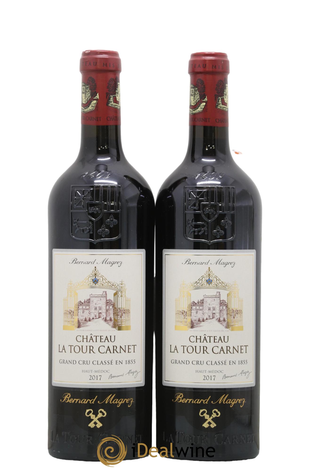 Château la Tour Carnet 4ème Grand Cru Classé 2017 - Lotto di 2 bottiglie - 0