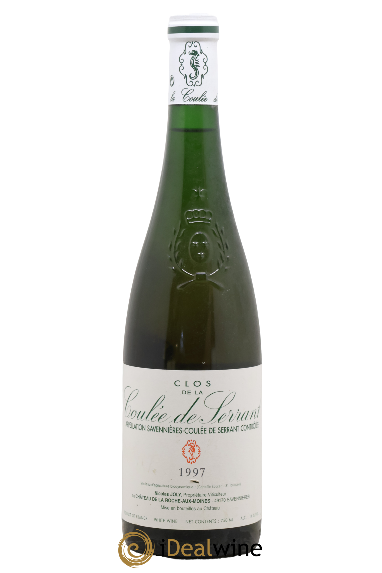 Savennières Clos de la Coulée de Serrant Vignobles de la Coulée de Serrant - Nicolas Joly 1997 - Lot of 1 bottle - 0