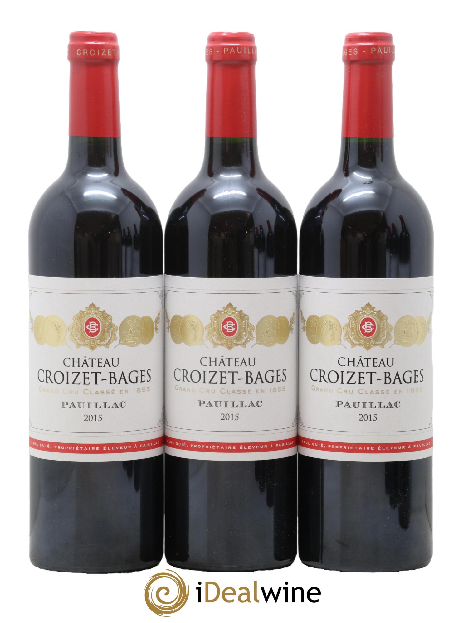 Château Croizet Bages 5ème Grand Cru Classé 2015 - Lot de 6 bouteilles - 1