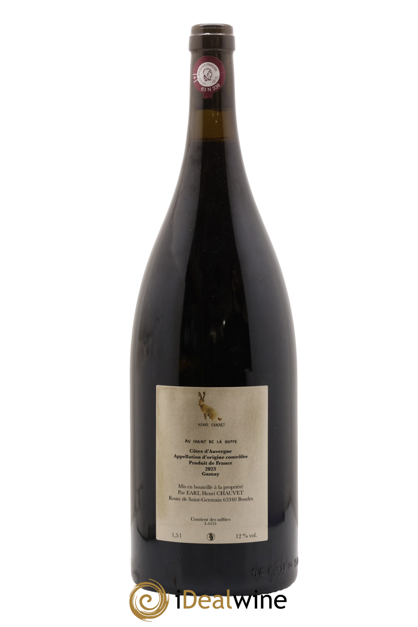 Côtes d'Auvergne Au Chant de la Huppe Henri Chauvet 2023 - Lot of 1 magnum - 1