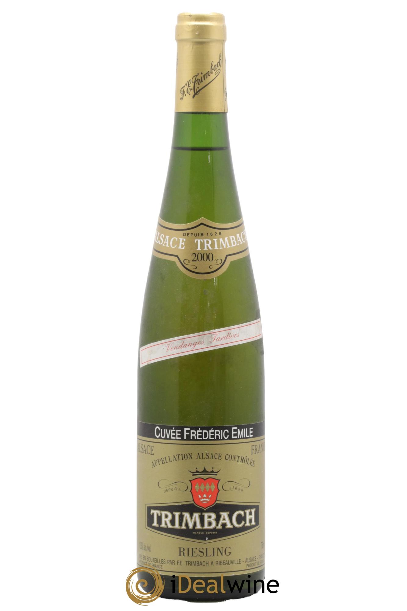 Alsace Riesling Vendanges Tardives Cuvée Frédéric Emile Trimbach (Domaine) 2000 - Lot de 1 bouteille - 0