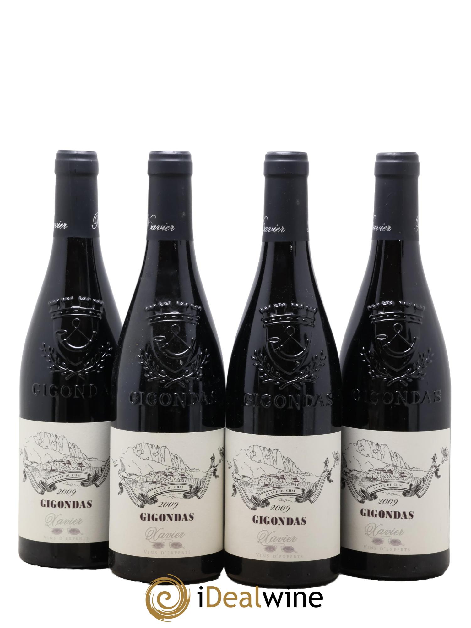 Gigondas Xavier 2009 - Lotto di 4 bottiglie - 0