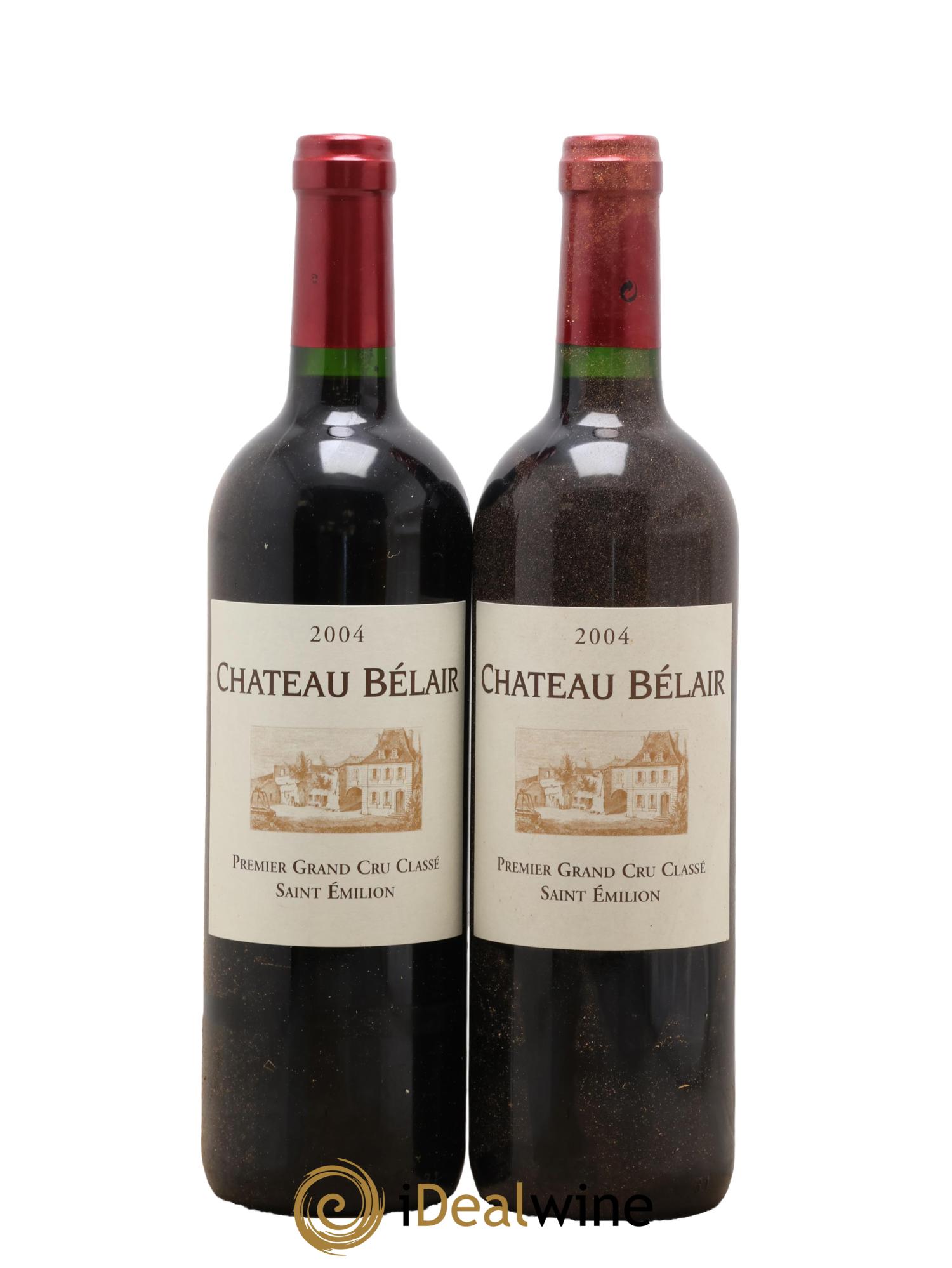 Château Belair (Belair-Monange) 1er Grand Cru Classé B 2004 - Lot de 2 bouteilles - 0