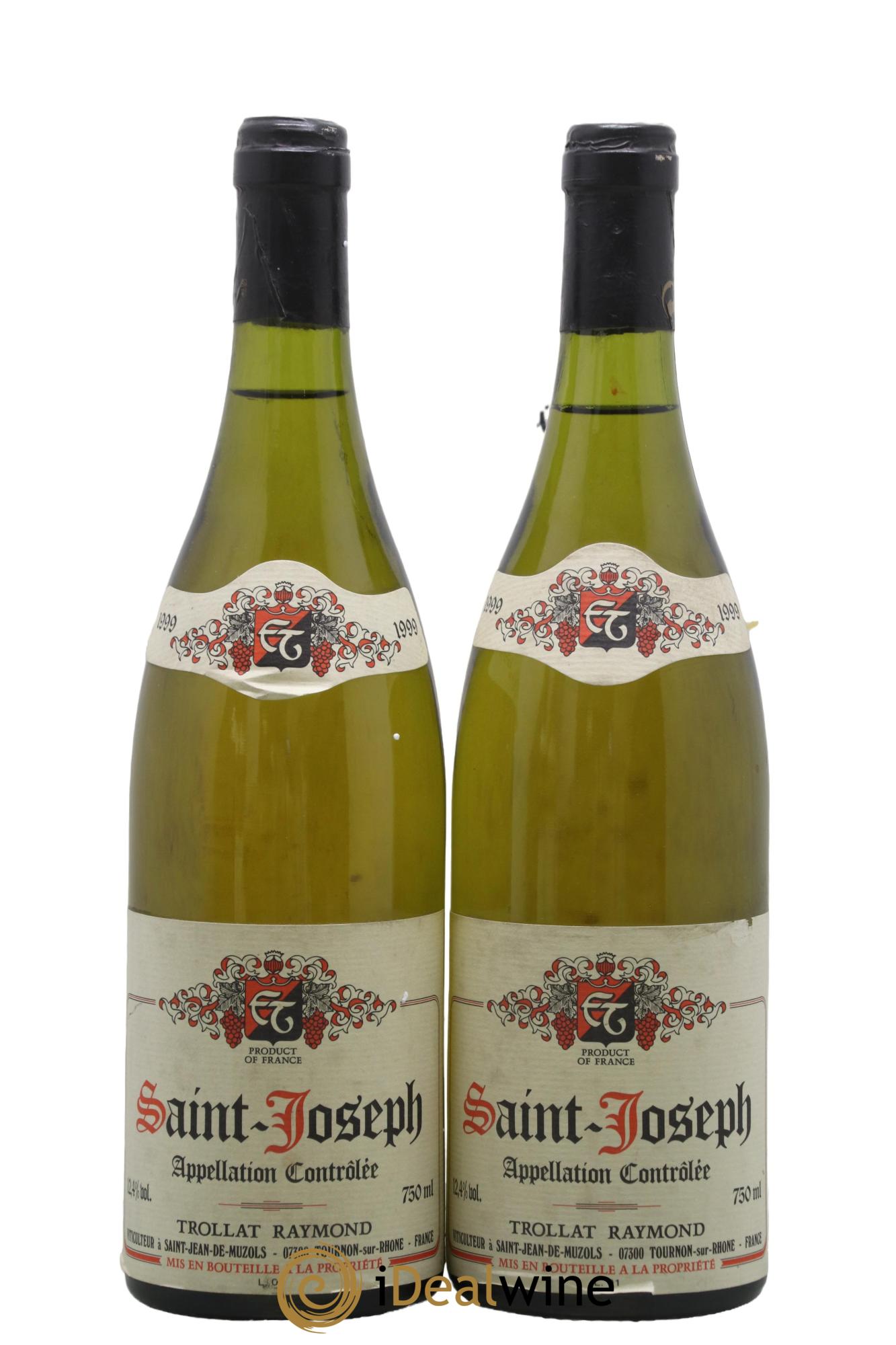 Saint-Joseph Raymond Trollat 1999 - Lot de 2 bouteilles - 0