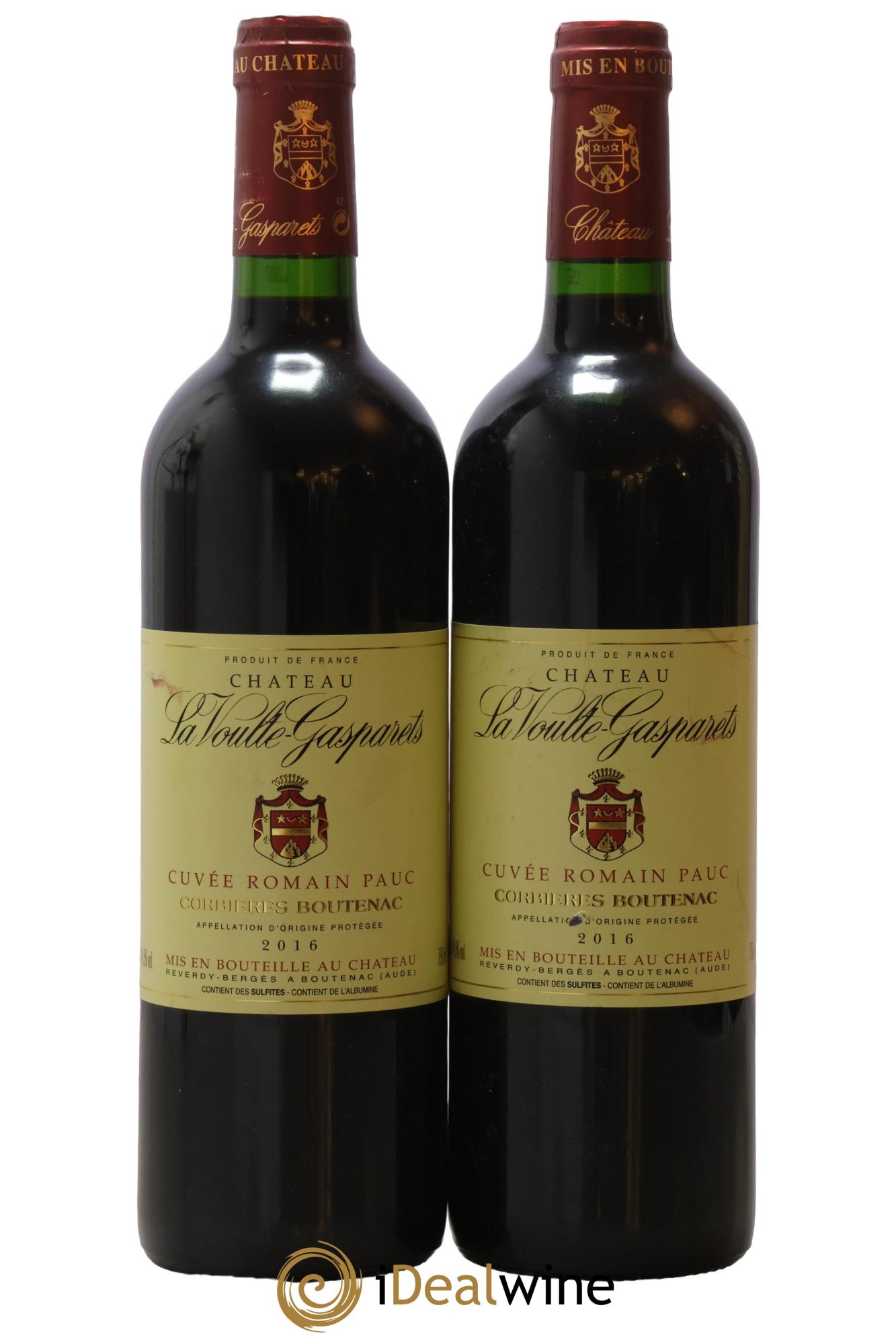 Corbières Boutenac La Voulte-Gasparets Cuvée Romain Pauc Patrick Reverdy 2016 - Lot of 2 bottles - 0