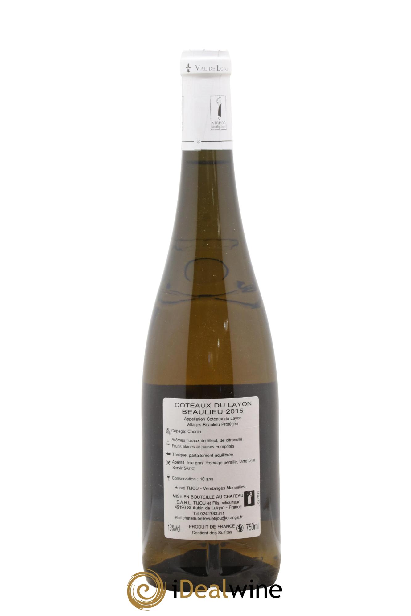 Coteaux du Layon Beaulieu Château Bellevue 2015 - Posten von 1 Flasche - 1