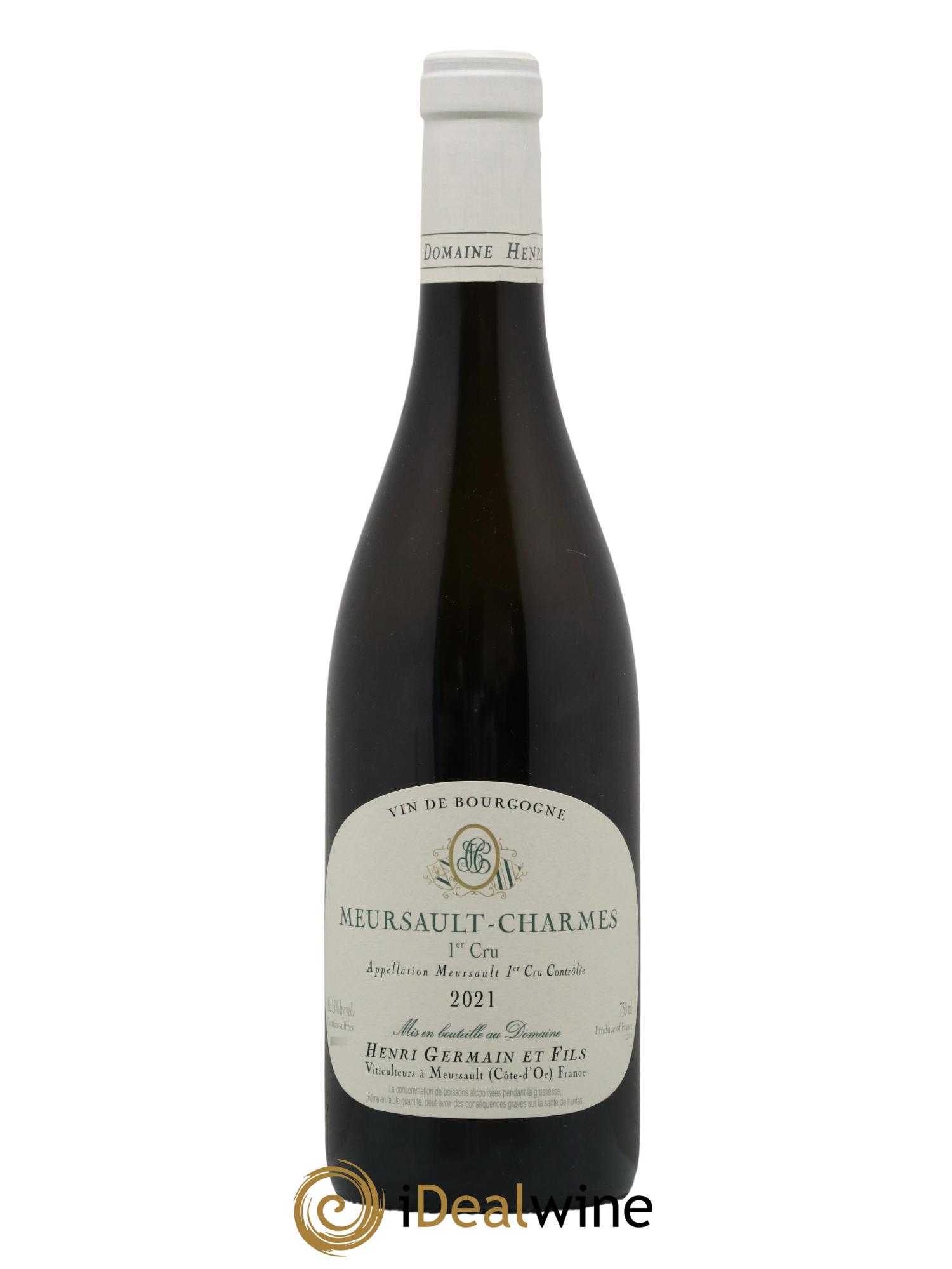 Meursault 1er Cru Charmes Henri Germain 2021 - Lot de 1 bouteille - 0