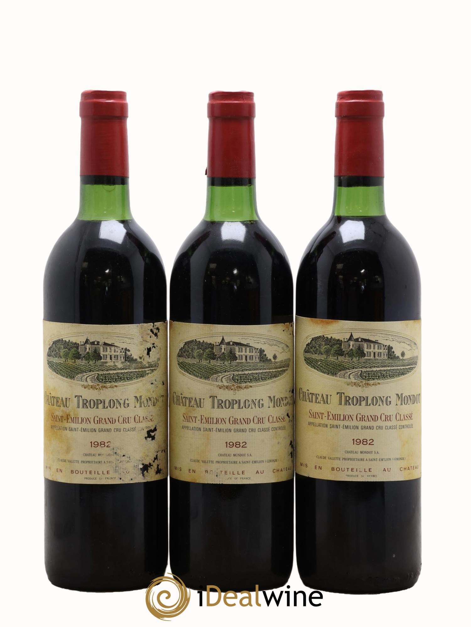 Château Troplong Mondot 1er Grand Cru Classé B 1982 - Lot of 12 bottles - 2