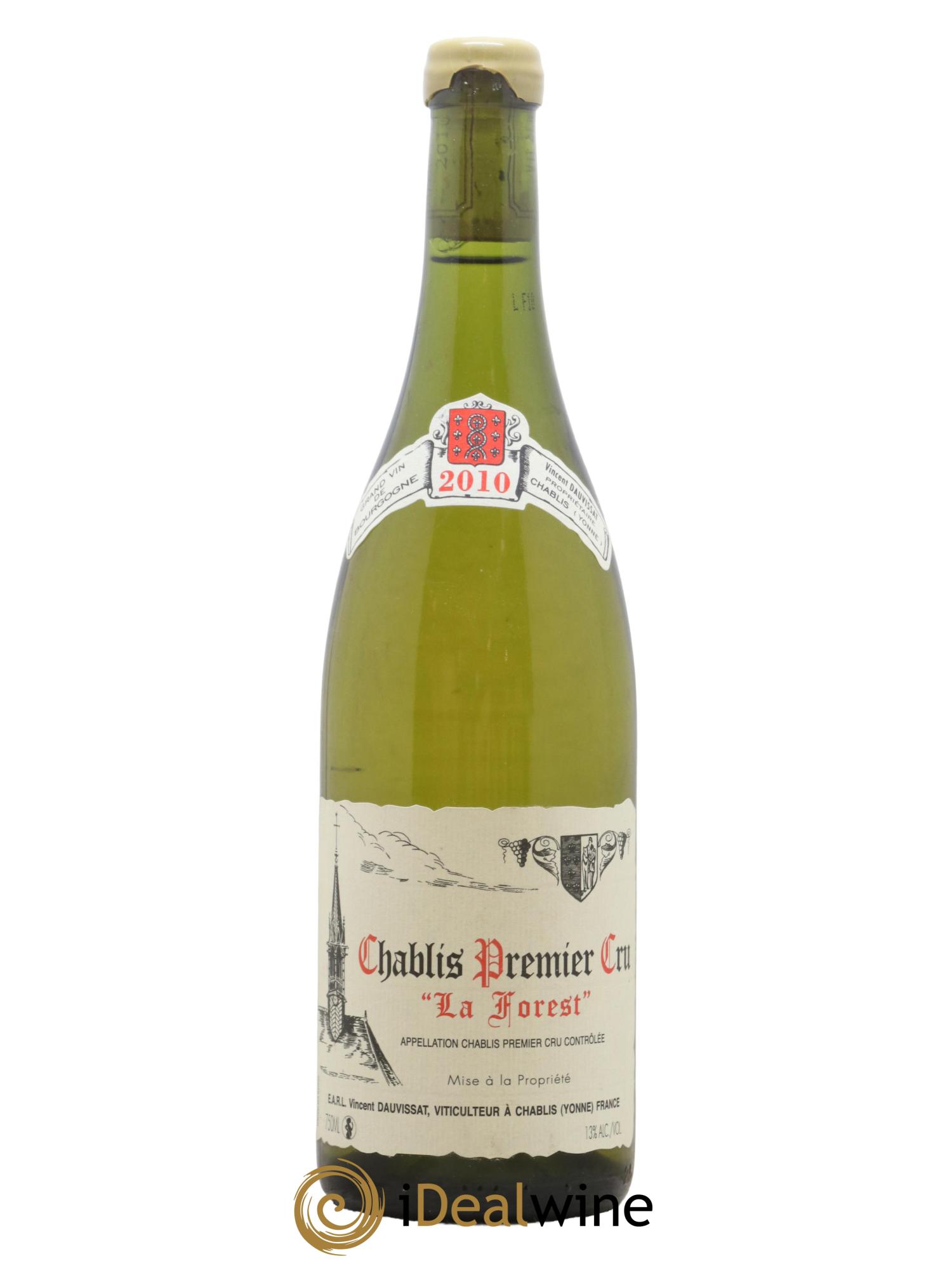 Chablis 1er Cru La Forest Vincent Dauvissat (Domaine) 2010 - Lot de 1 bouteille - 0