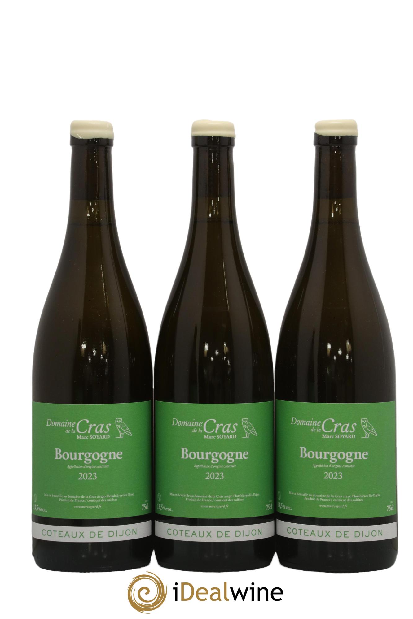 Coteaux de Dijon Domaine de la Cras - Marc Soyard 2023 - Lot de 3 bouteilles - 0