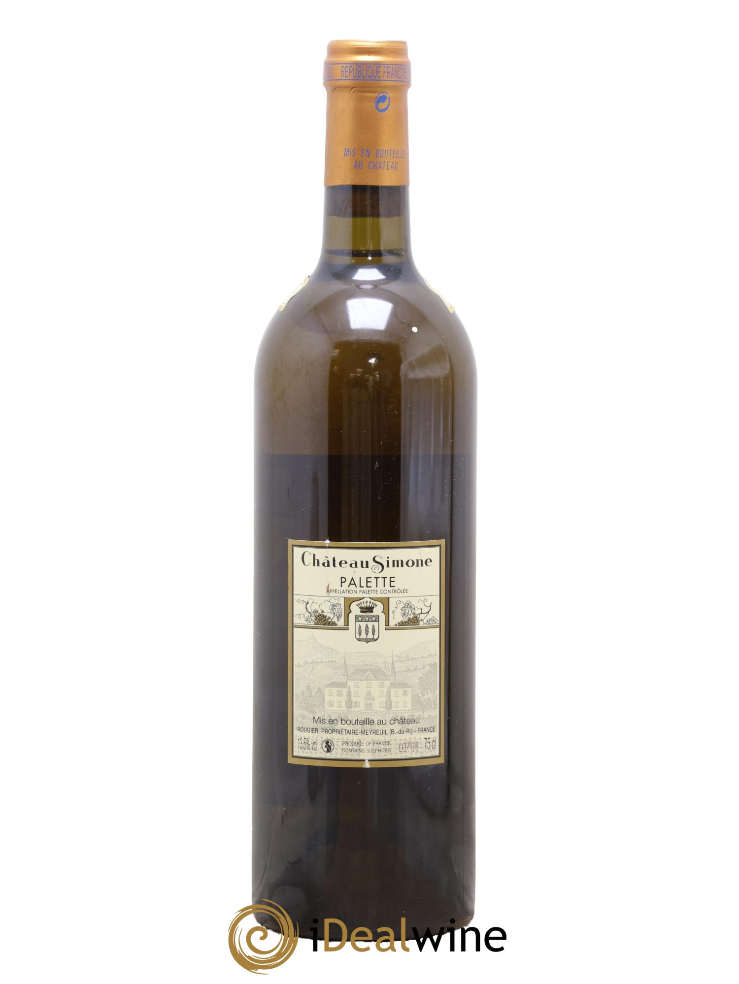 Palette Château Simone Famille Rougier 2013 - Lot de 1 bouteille - 1