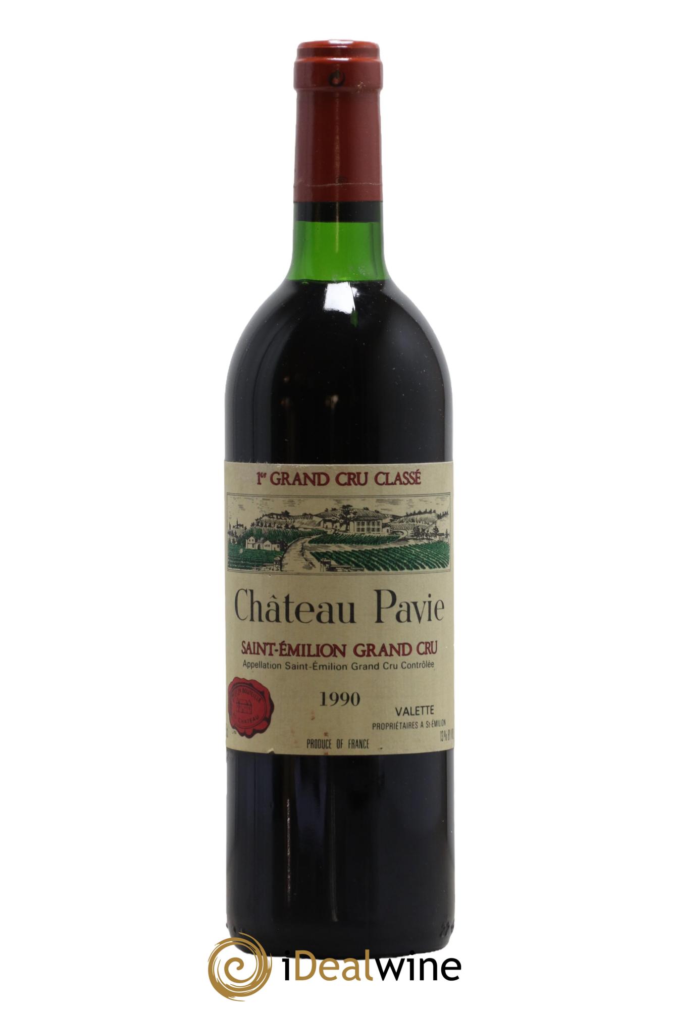 Château Pavie 1er Grand Cru Classé A 1990 - Lot de 1 bouteille - 0