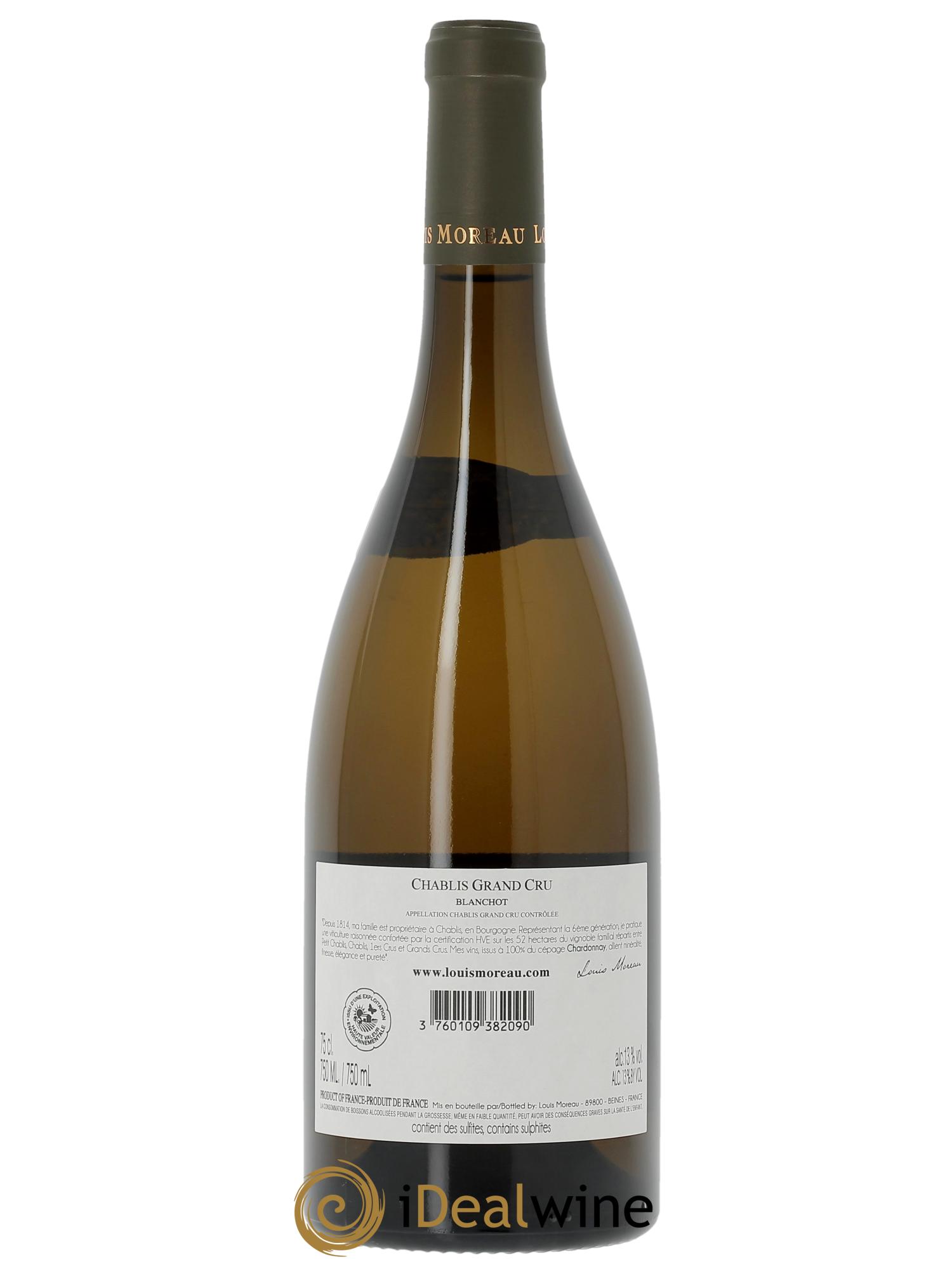 Chablis Grand Cru Blanchot Louis Moreau  2022 - Posten von 1 Flasche - 2